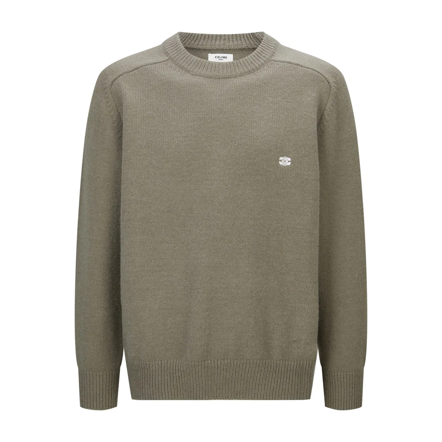 Triomphe Embroidered Wool-Cashmere Blend Sweater D23522475