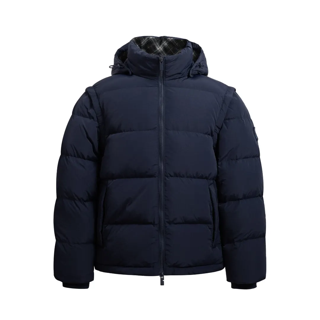 Convertible Sleeve Hooded Down Puffer Jacket D24021648