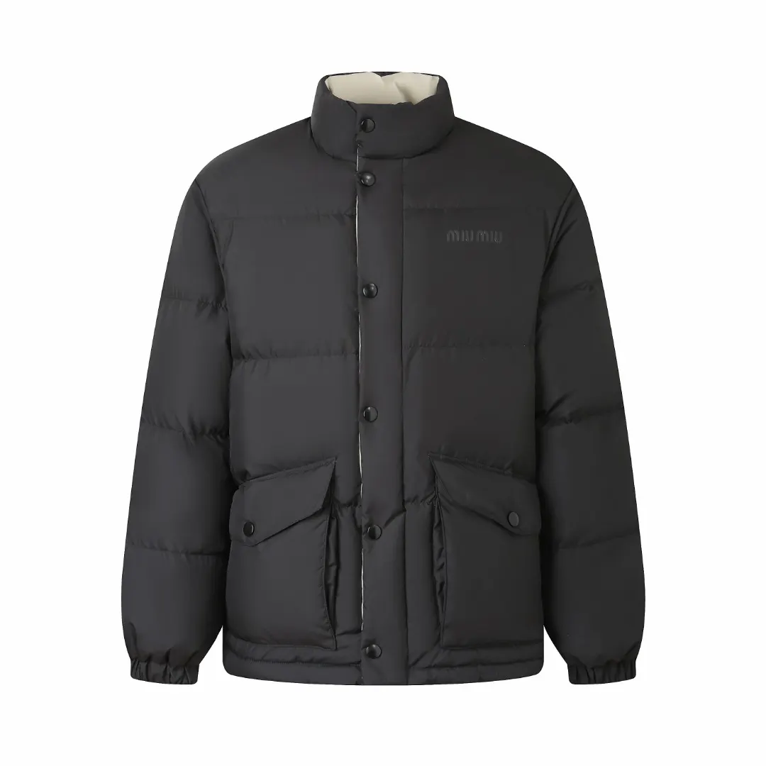 Reversible Logo-Embroidered Down Puffer Jacket D24021656