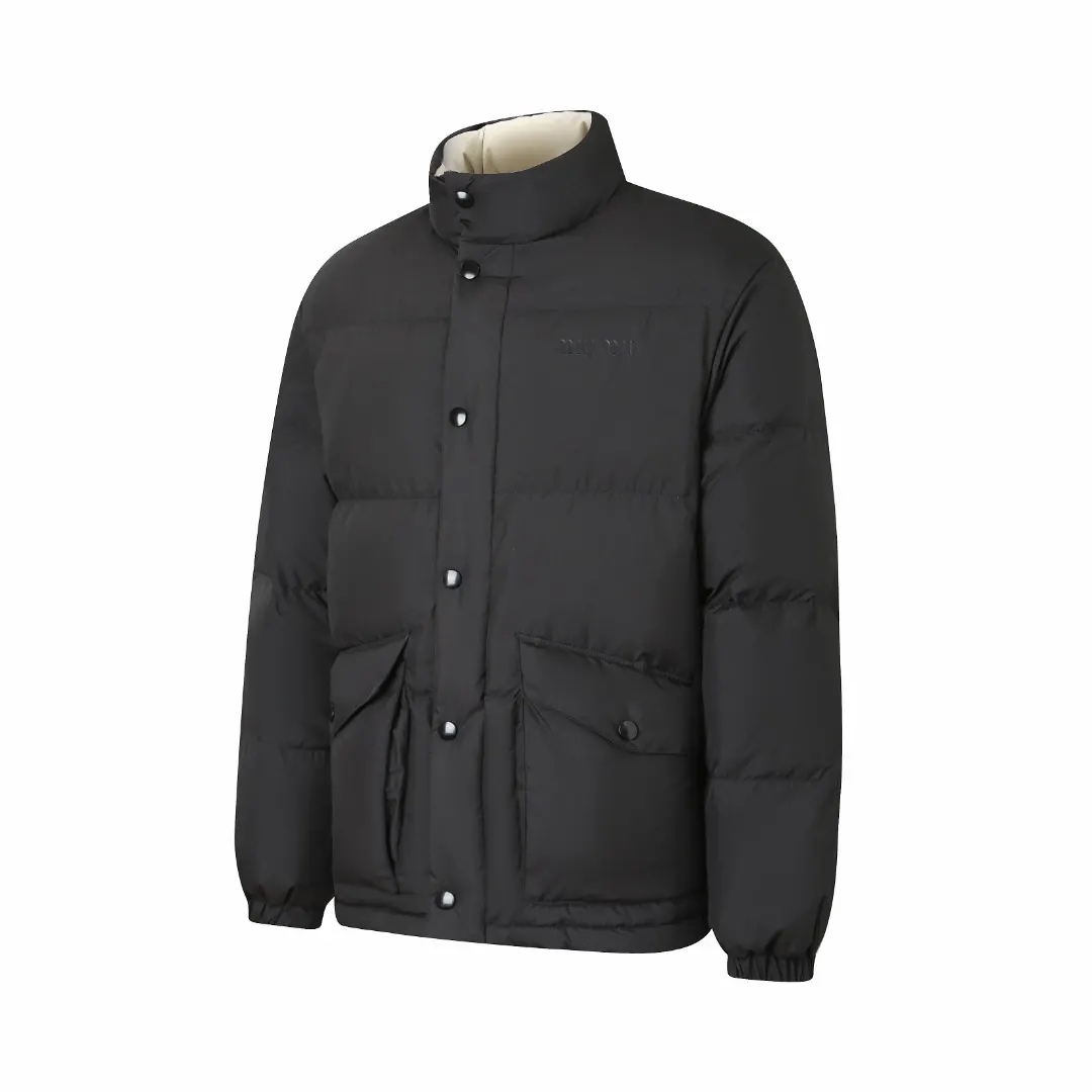 Reversible Logo-Embroidered Down Puffer Jacket D24021656 — view 2
