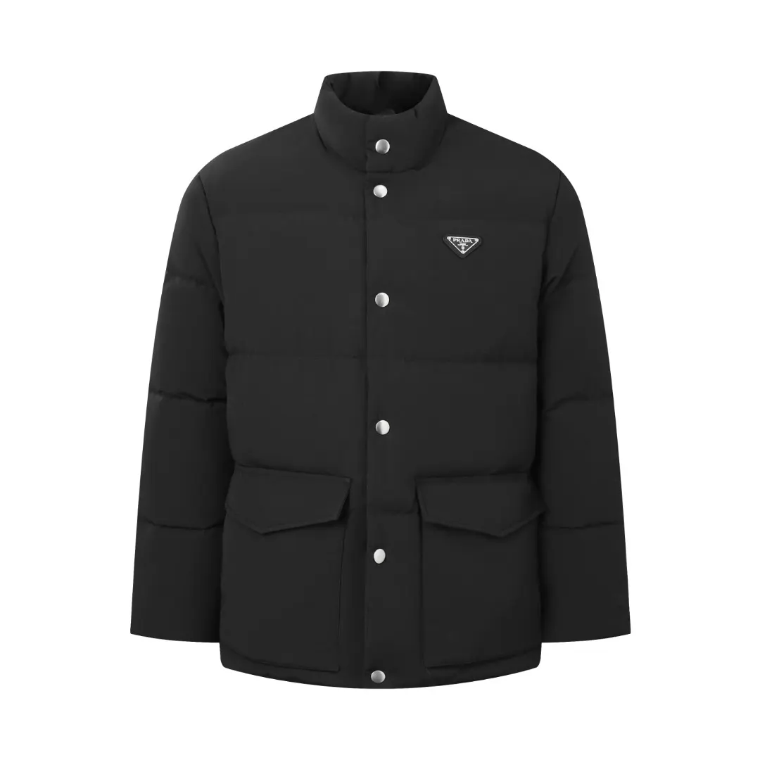Logo-Appliquéd Quilted Down Jacket D24021650