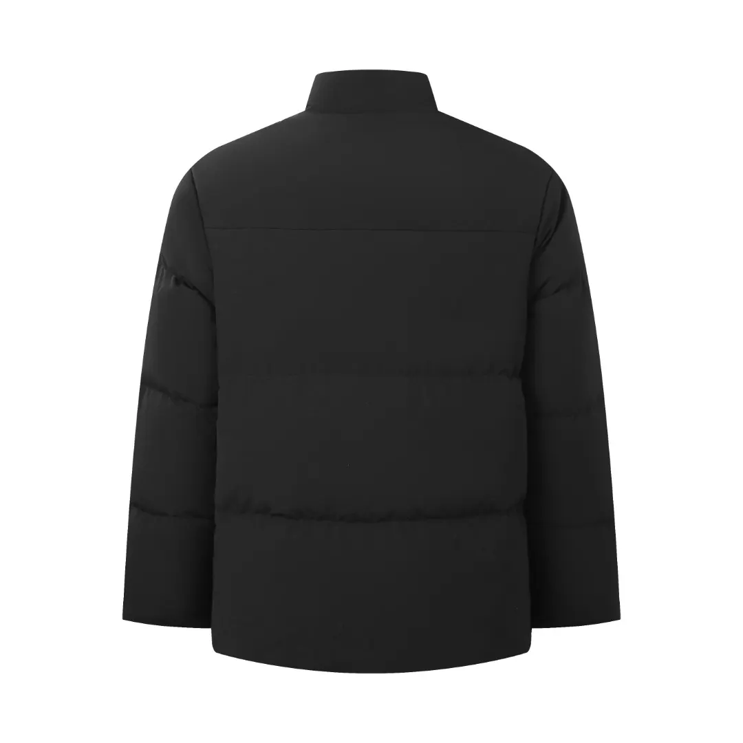 Logo-Appliquéd Quilted Down Jacket D24021650 — view 3