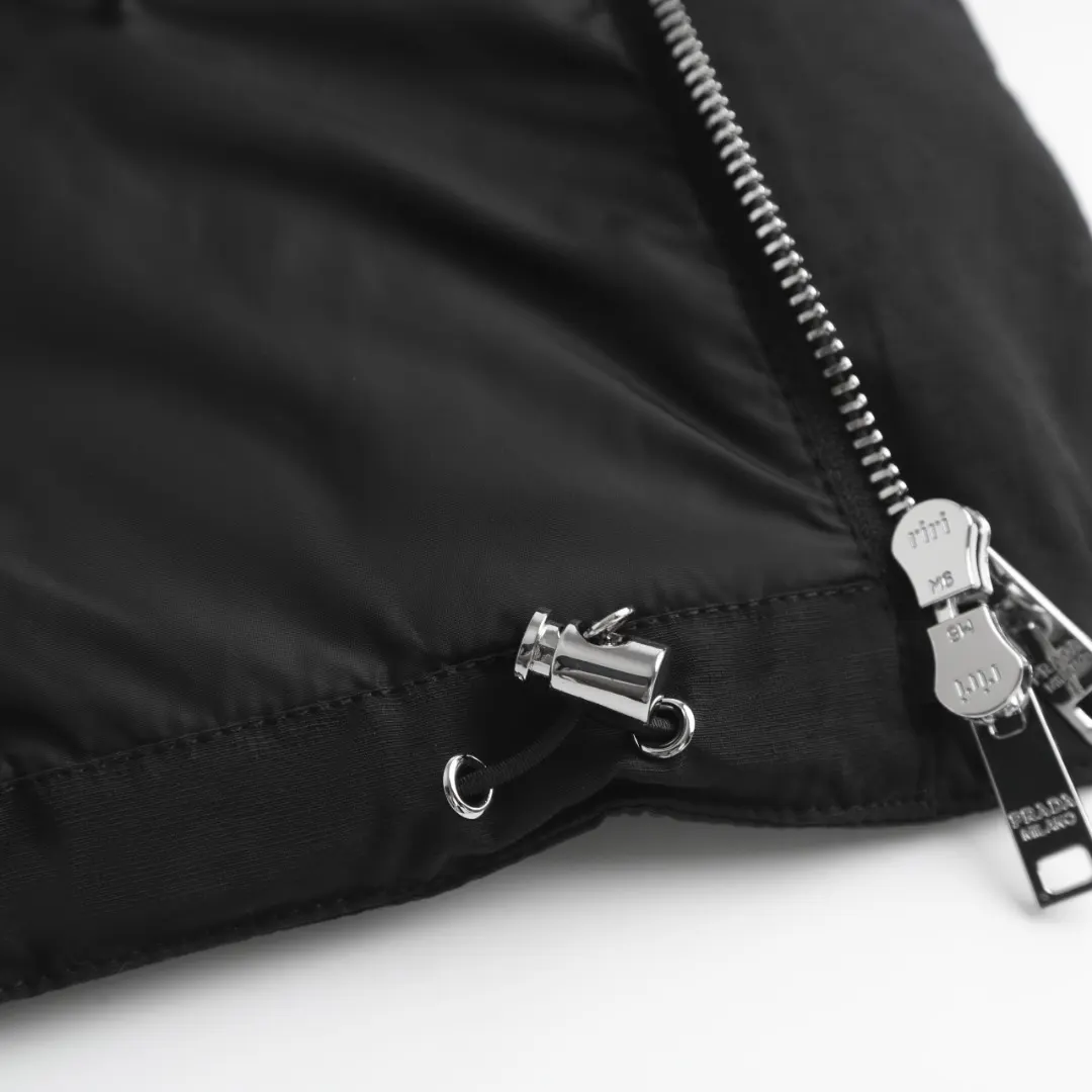 Logo-Appliquéd Quilted Down Jacket D24021650 — view 9