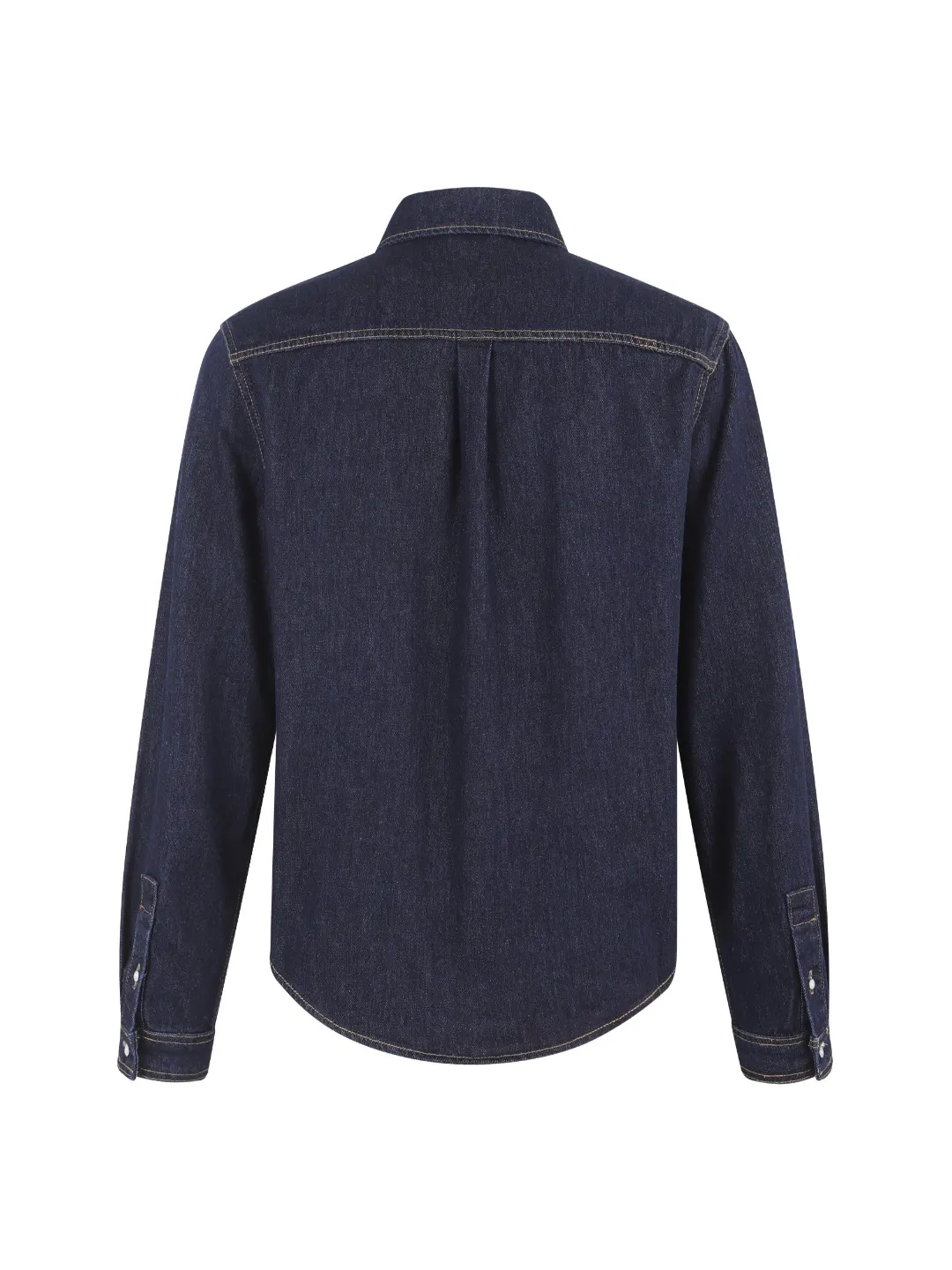 Embroidered Logo Denim Long-Sleeve Shirt D24024916 — view 2