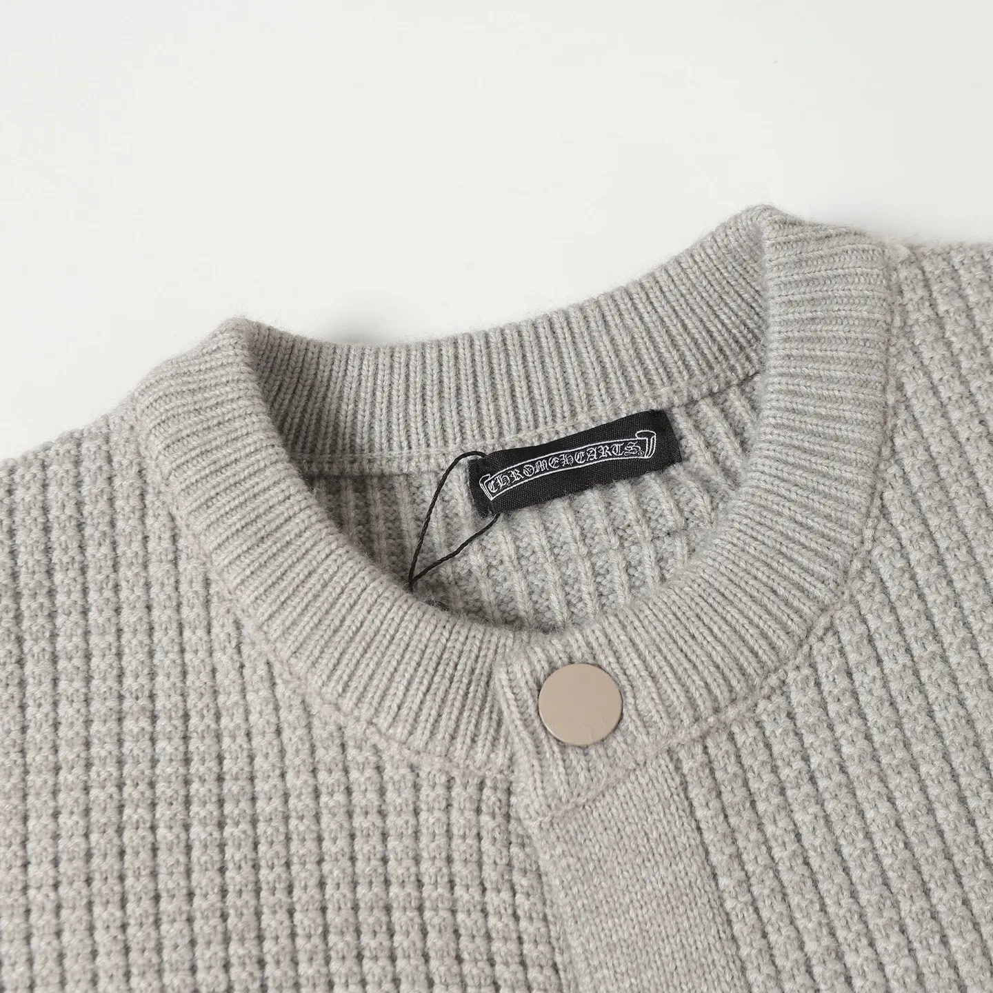 Logo-Embroidered Zip-Up Knit Hoodie D24024923 — view 3