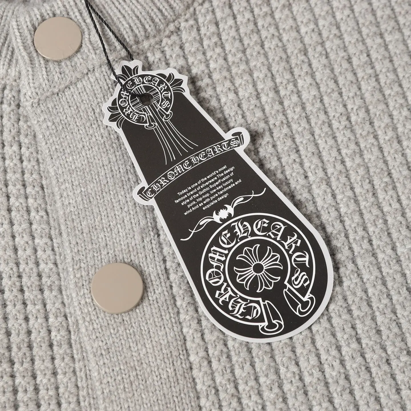 Logo-Embroidered Zip-Up Knit Hoodie D24024923 — view 5