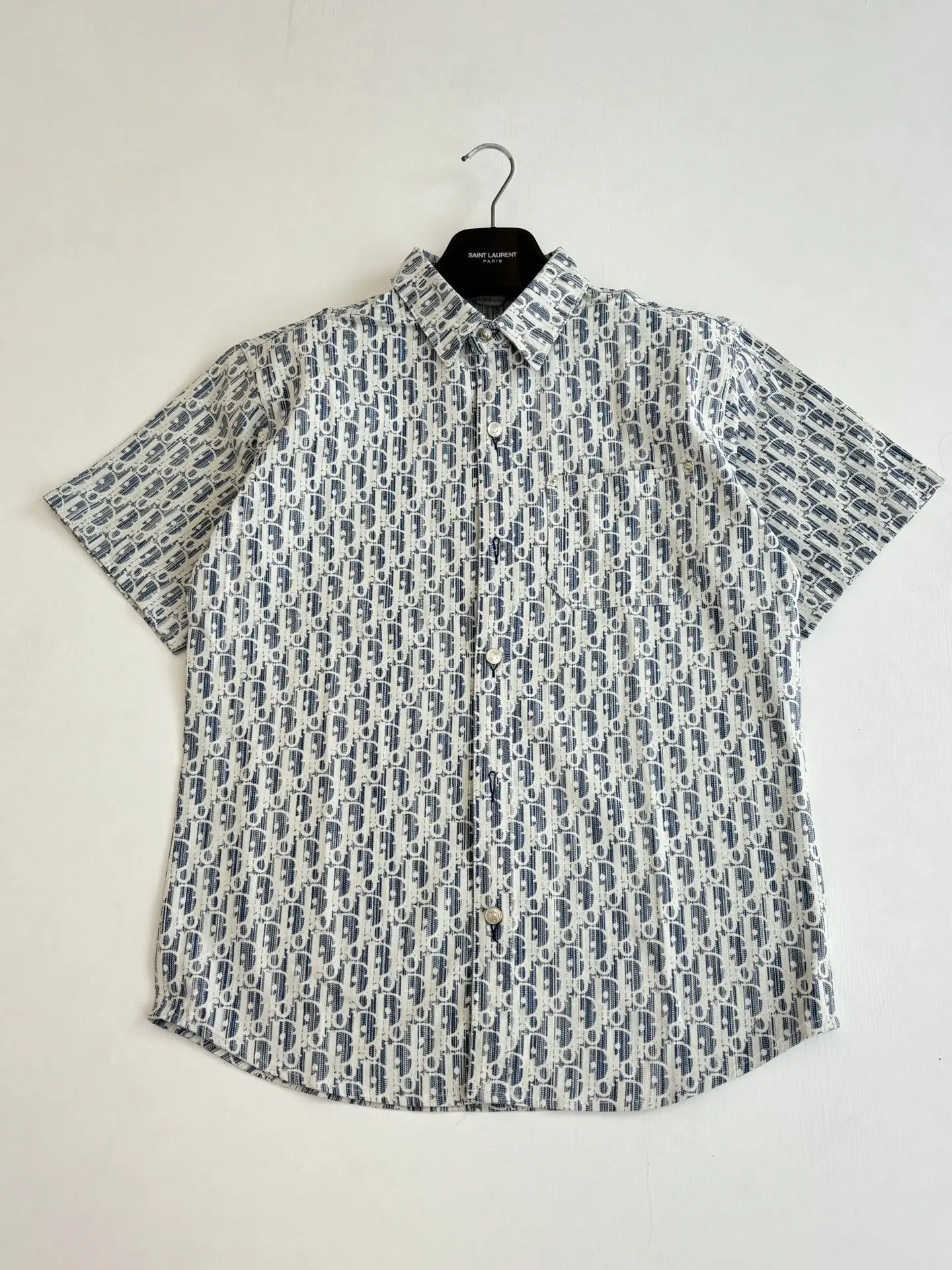 Oblique Print Short-Sleeve Shirt D24018631 — view 3