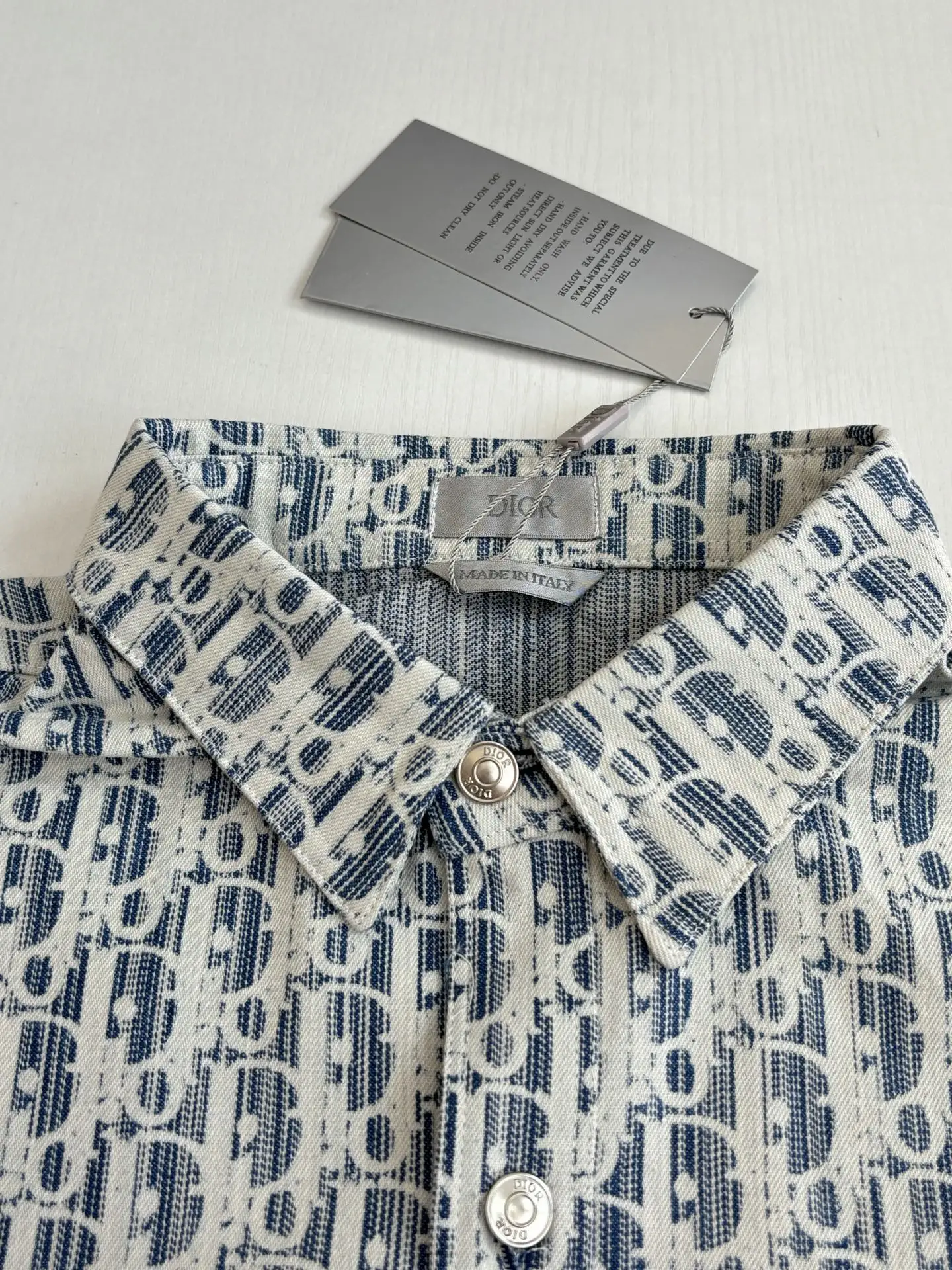 Oblique Print Short-Sleeve Shirt D24018631 — view 5
