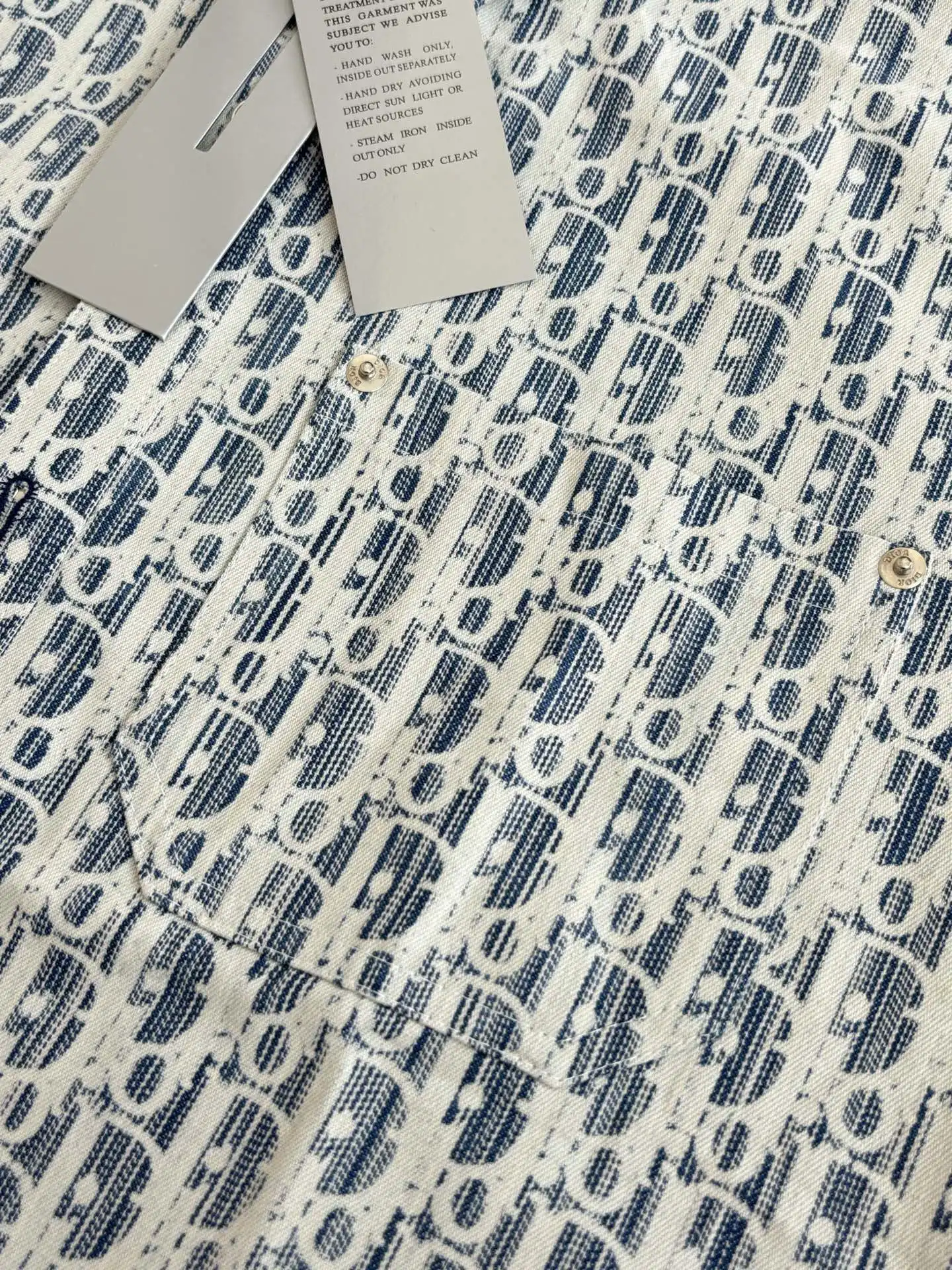 Oblique Print Short-Sleeve Shirt D24018631 — view 6