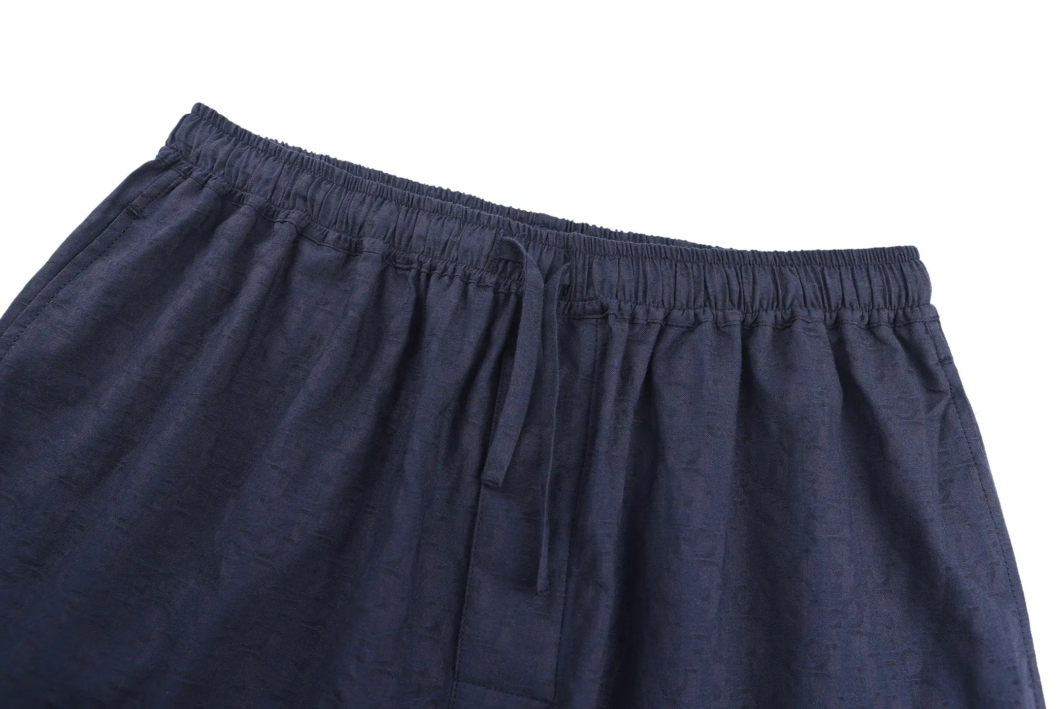 Logo Jacquard Silk-Blend Casual Shorts D24022414 — view 3