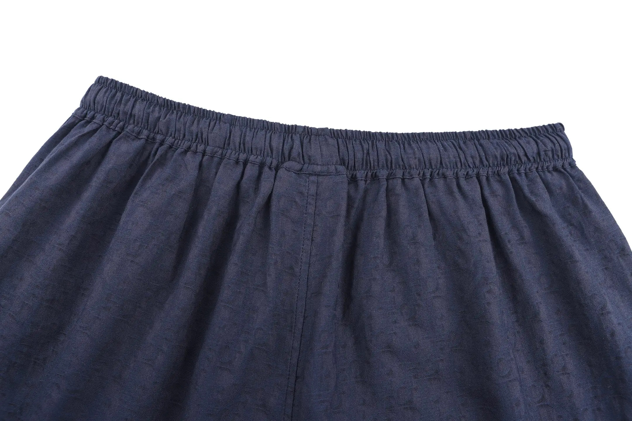Logo Jacquard Silk-Blend Casual Shorts D24022414 — view 4