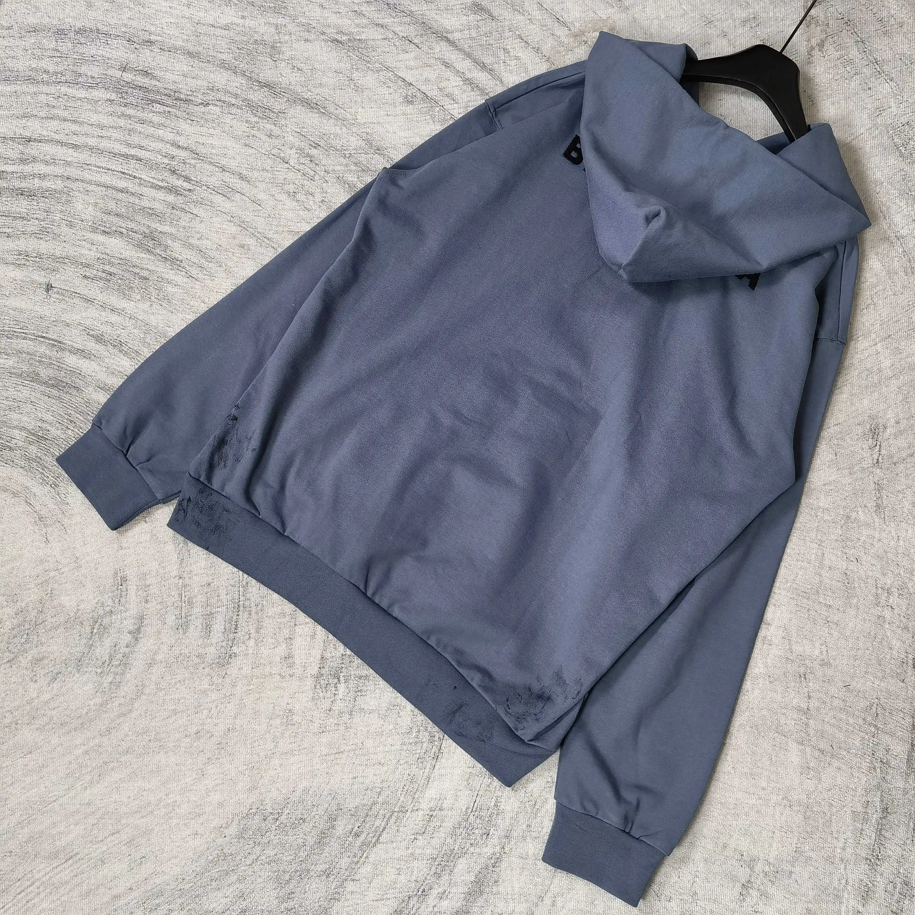 Distressed Paint-Splatter Zip-Up Hoodie D24524518 — view 5