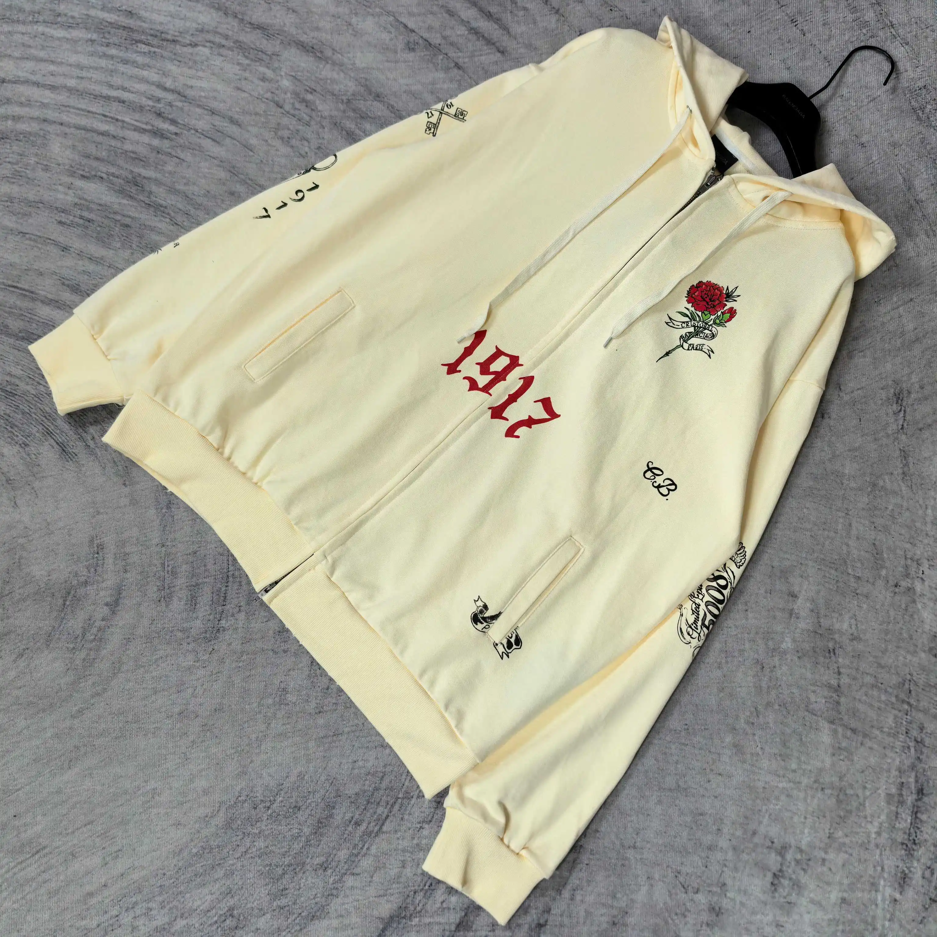 Tattoo Logo Print Zip-Up Hoodie D24524460 — view 4