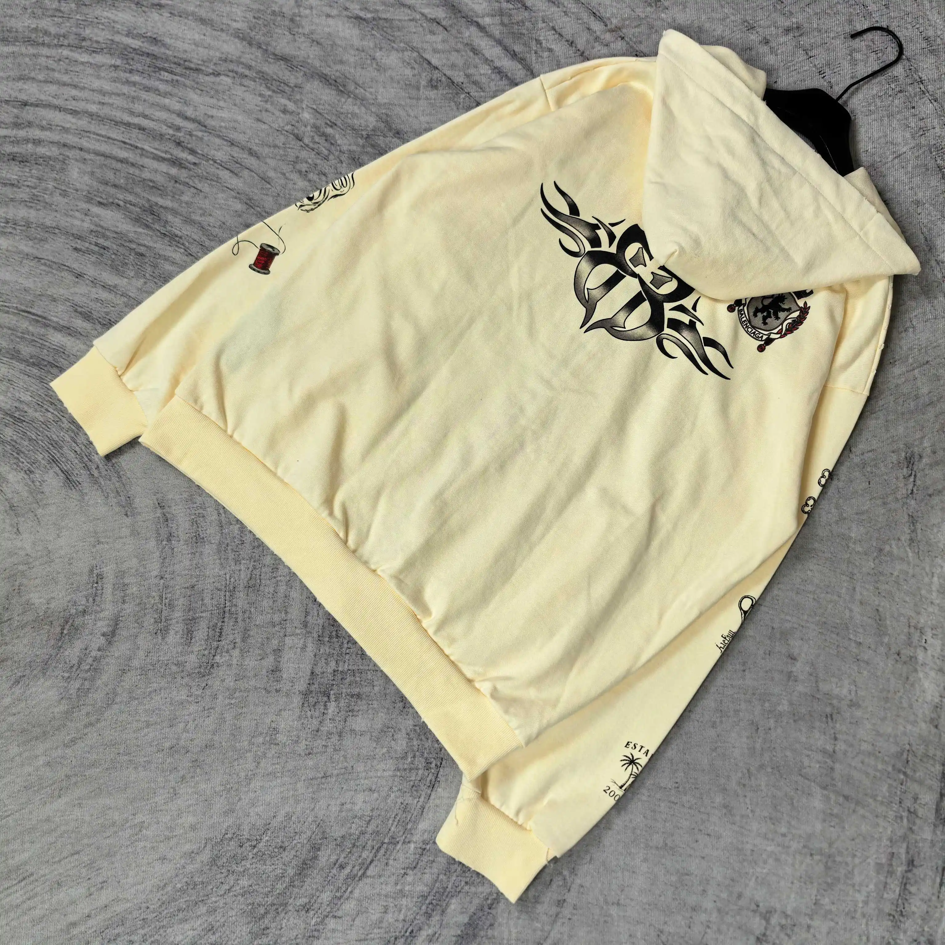 Tattoo Logo Print Zip-Up Hoodie D24524460 — view 5