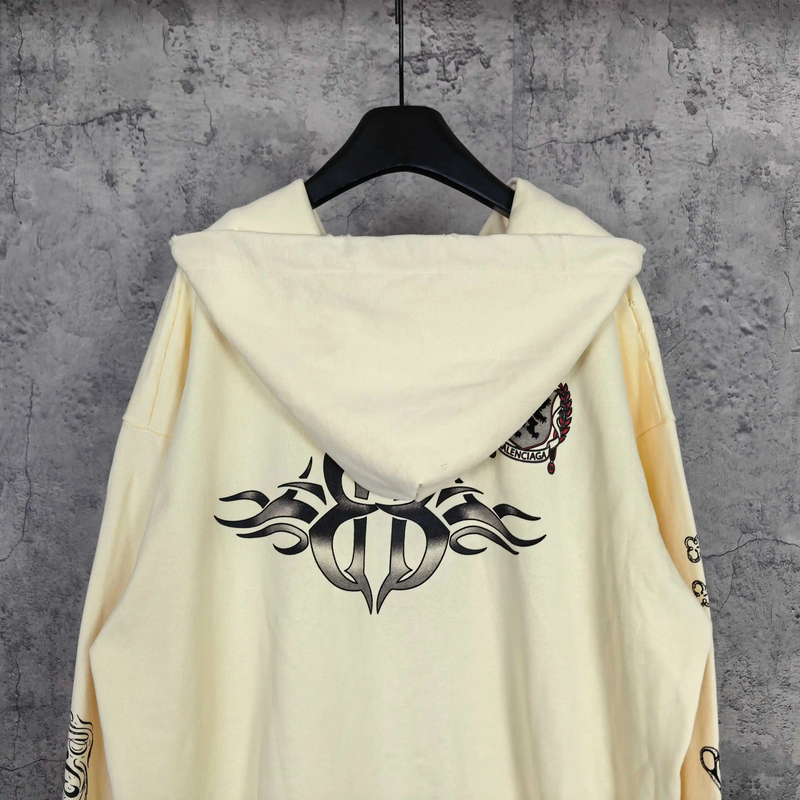 Tattoo Logo Print Zip-Up Hoodie D24524460 — view 6