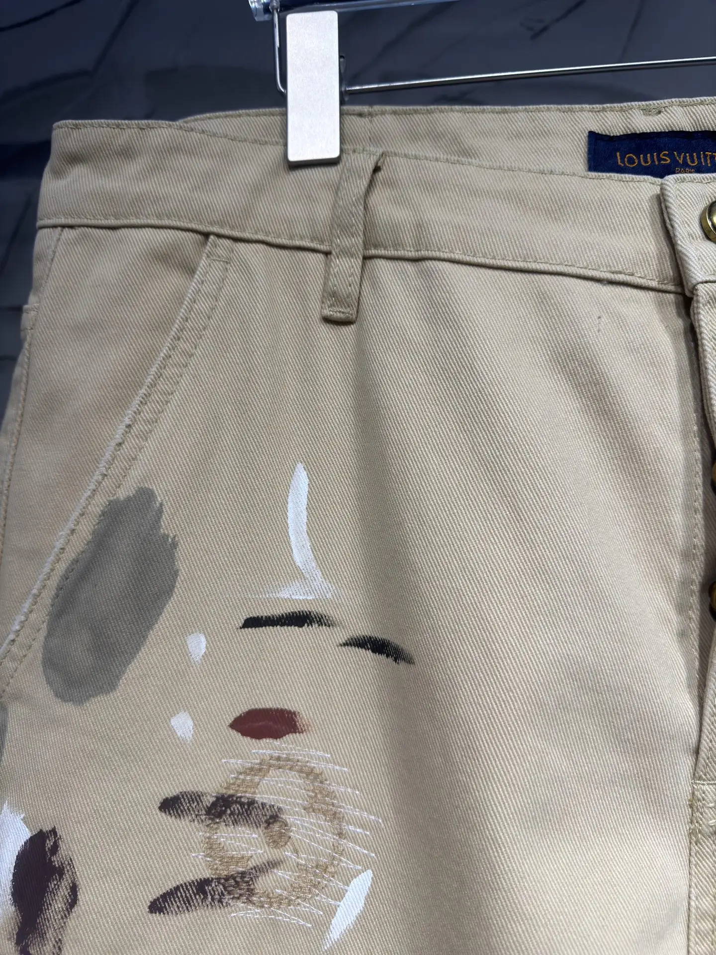 Paint-Splatter Embroidered Carpenter Trousers D24524322 — view 3