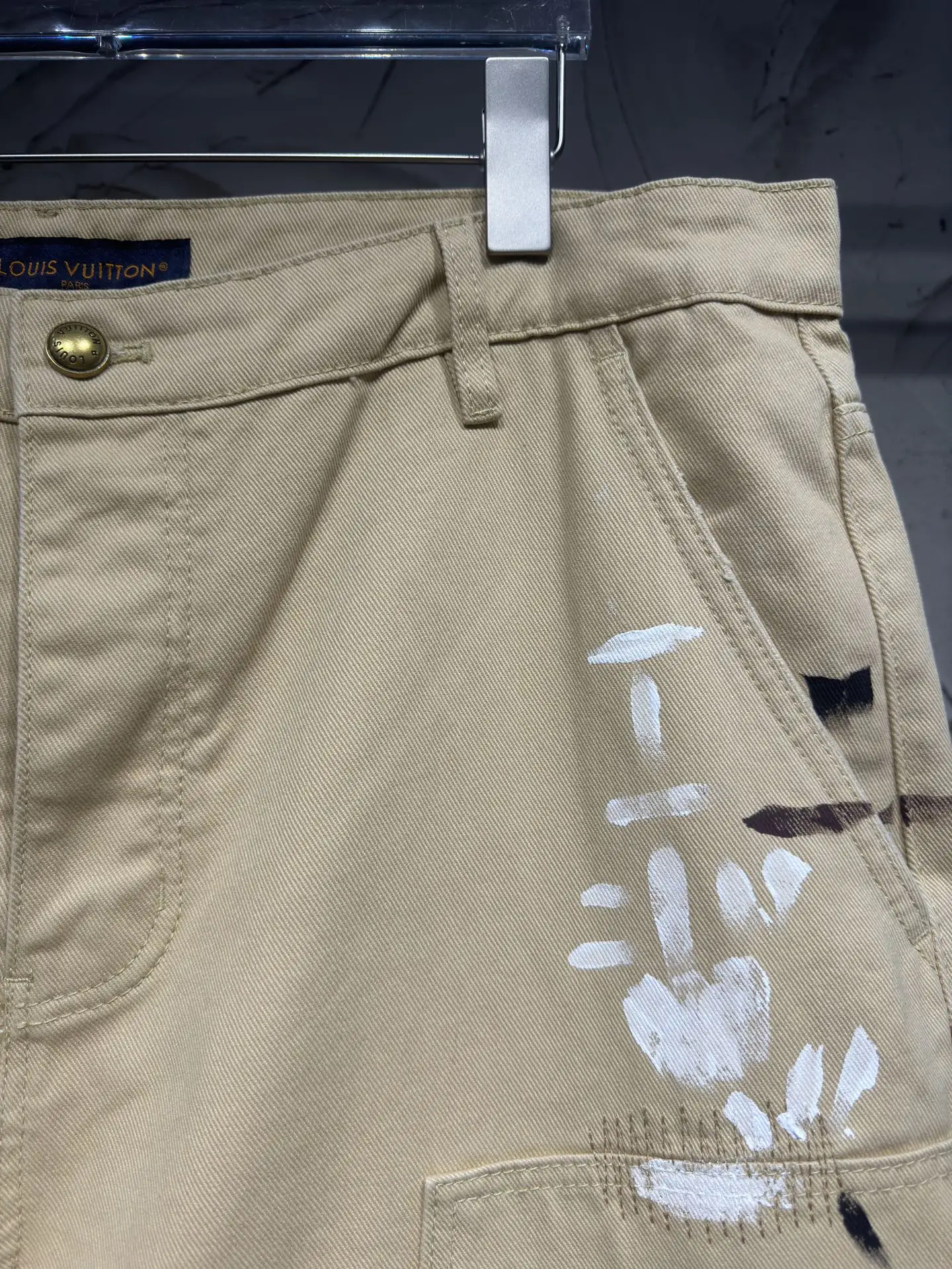 Paint-Splatter Embroidered Carpenter Trousers D24524322 — view 4