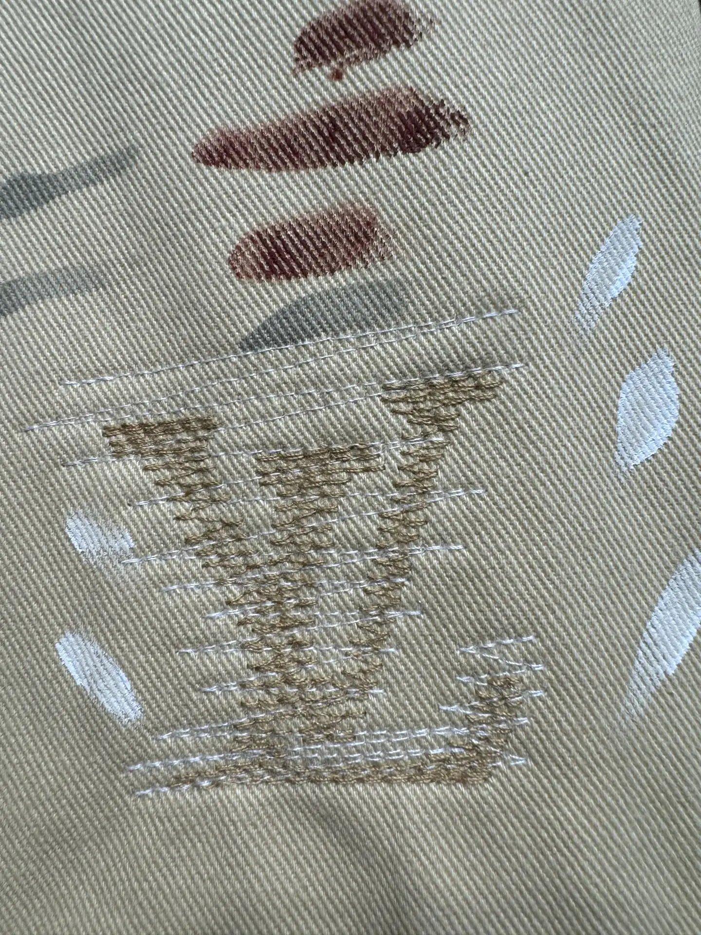 Paint-Splatter Embroidered Carpenter Trousers D24524322 — view 9