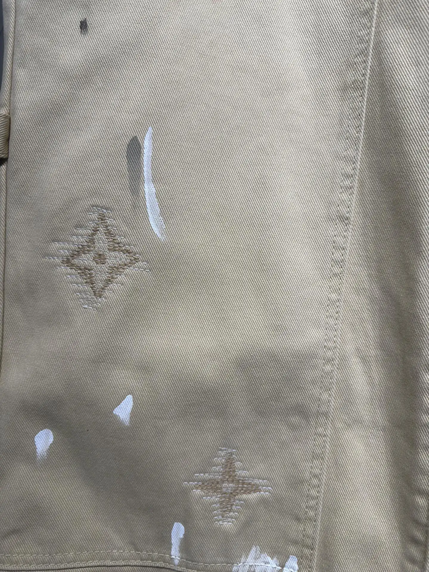Paint-Splatter Embroidered Carpenter Trousers D24524322 — view 11