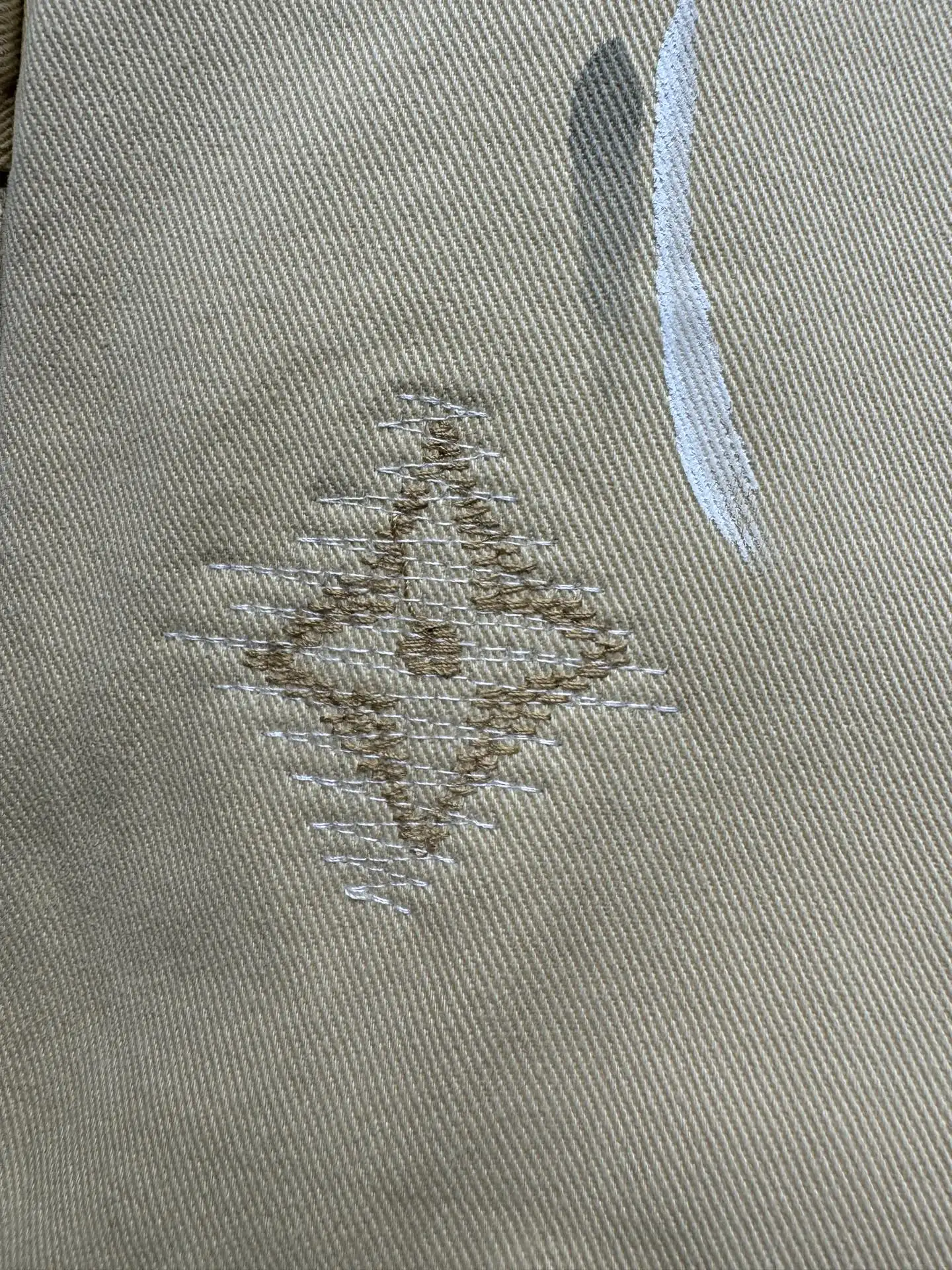 Paint-Splatter Embroidered Carpenter Trousers D24524322 — view 12