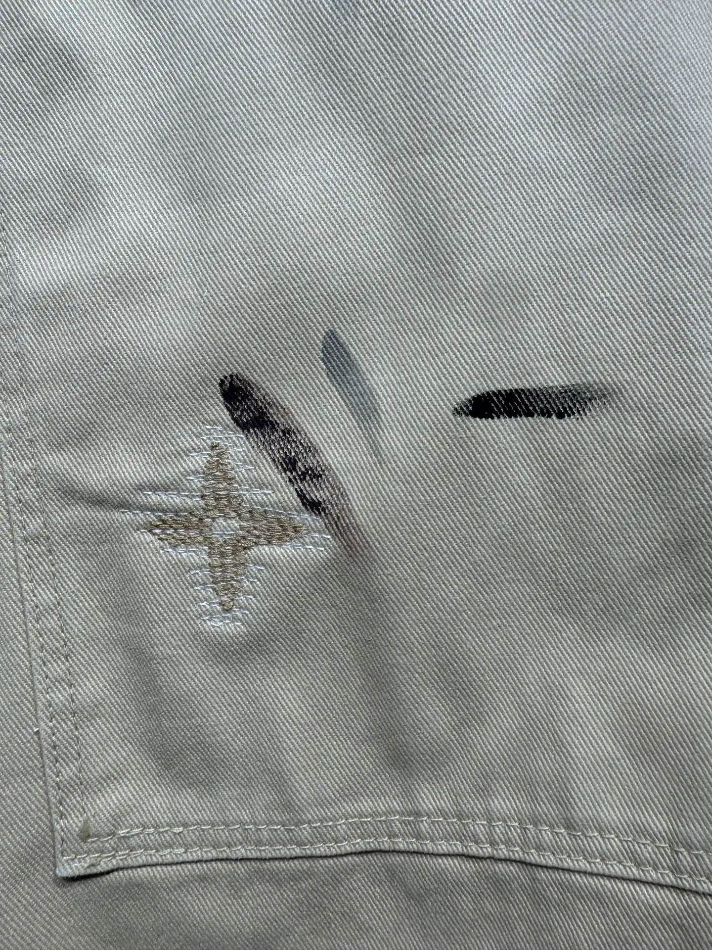 Paint-Splatter Embroidered Carpenter Trousers D24524322 — view 14