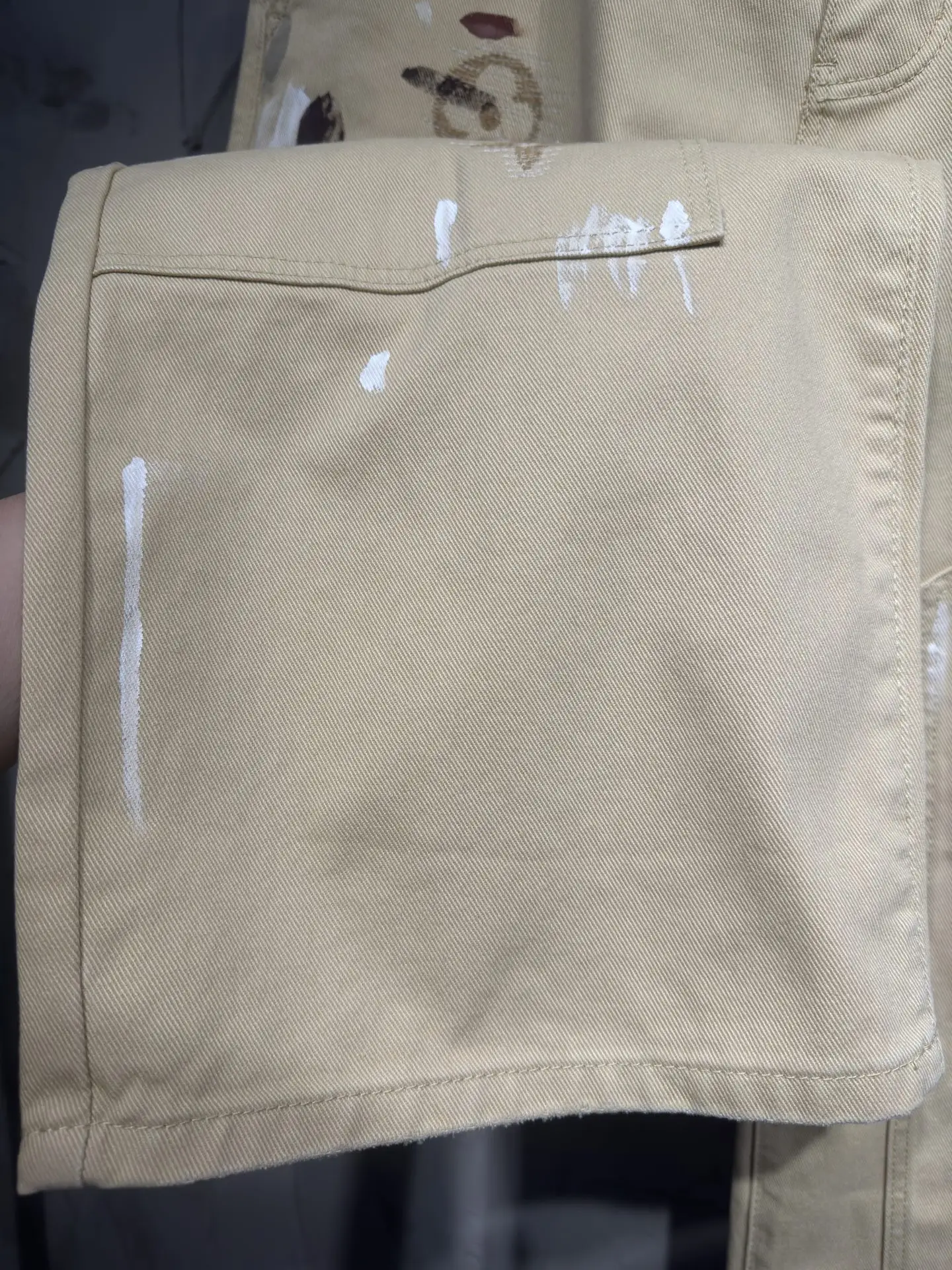 Paint-Splatter Embroidered Carpenter Trousers D24524322 — view 15