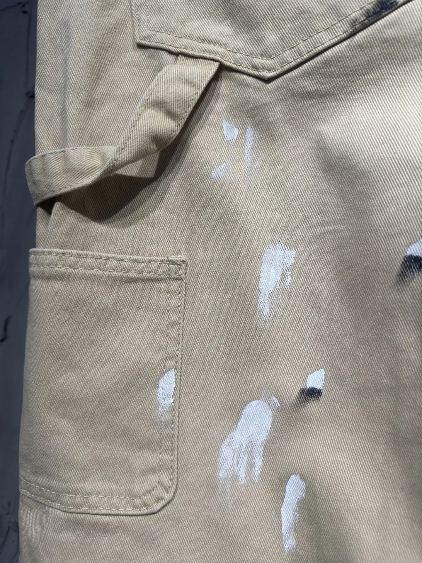 Paint-Splatter Embroidered Carpenter Trousers D24524322 — view 23
