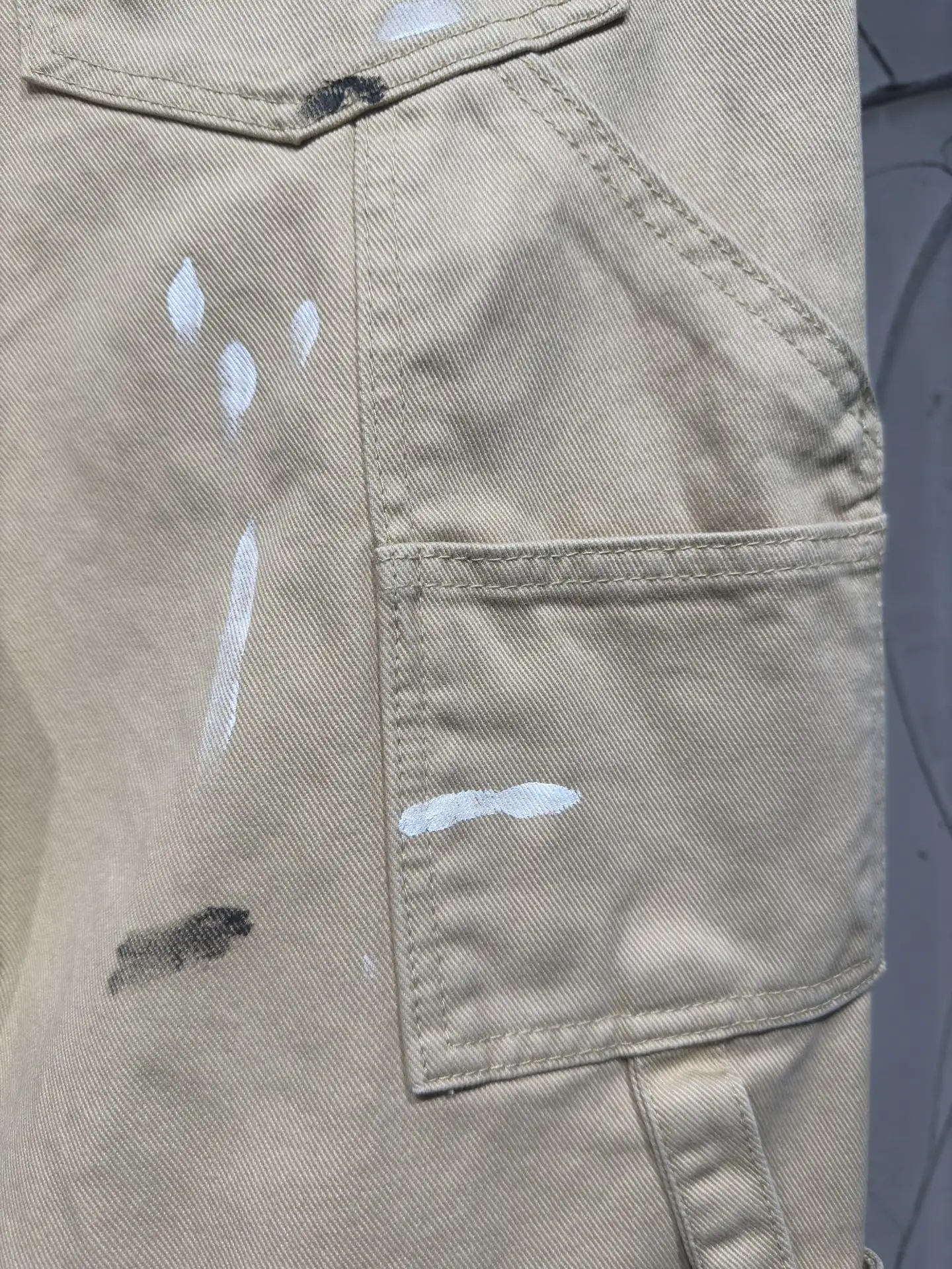 Paint-Splatter Embroidered Carpenter Trousers D24524322 — view 24