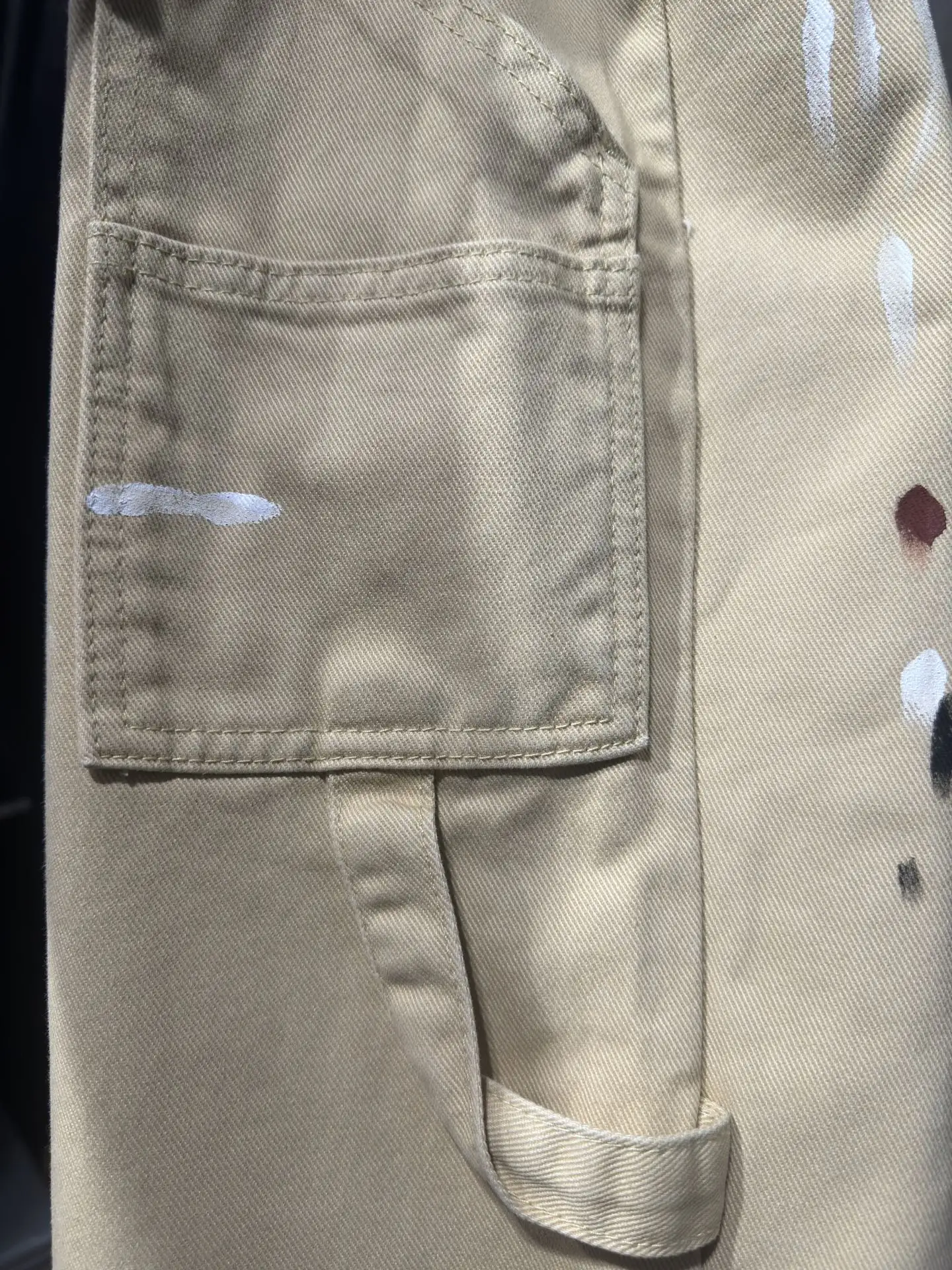 Paint-Splatter Embroidered Carpenter Trousers D24524322 — view 26