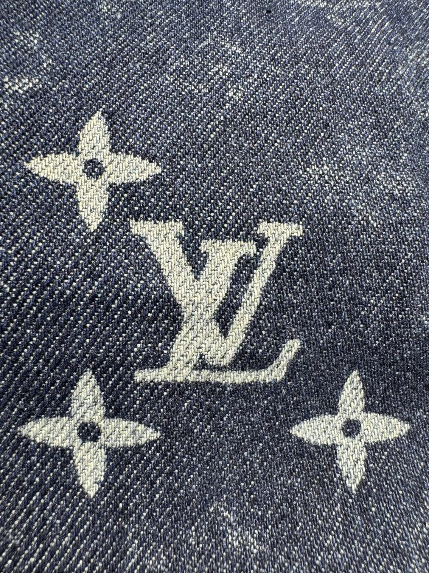 Monogram Denim Zip-Up Jacket with Corduroy Collar D24524343 — view 5
