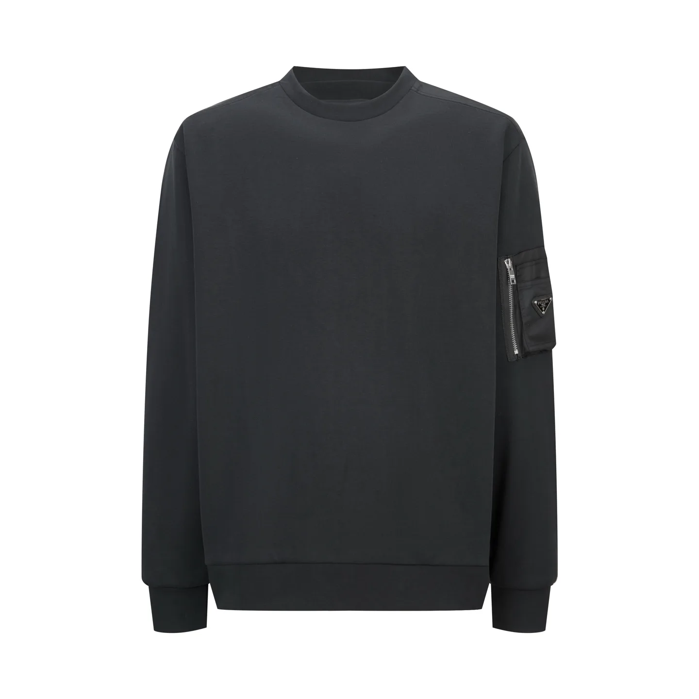 Oversized Re-Nylon Detail Crew-Neck Sweatshirt D24522370