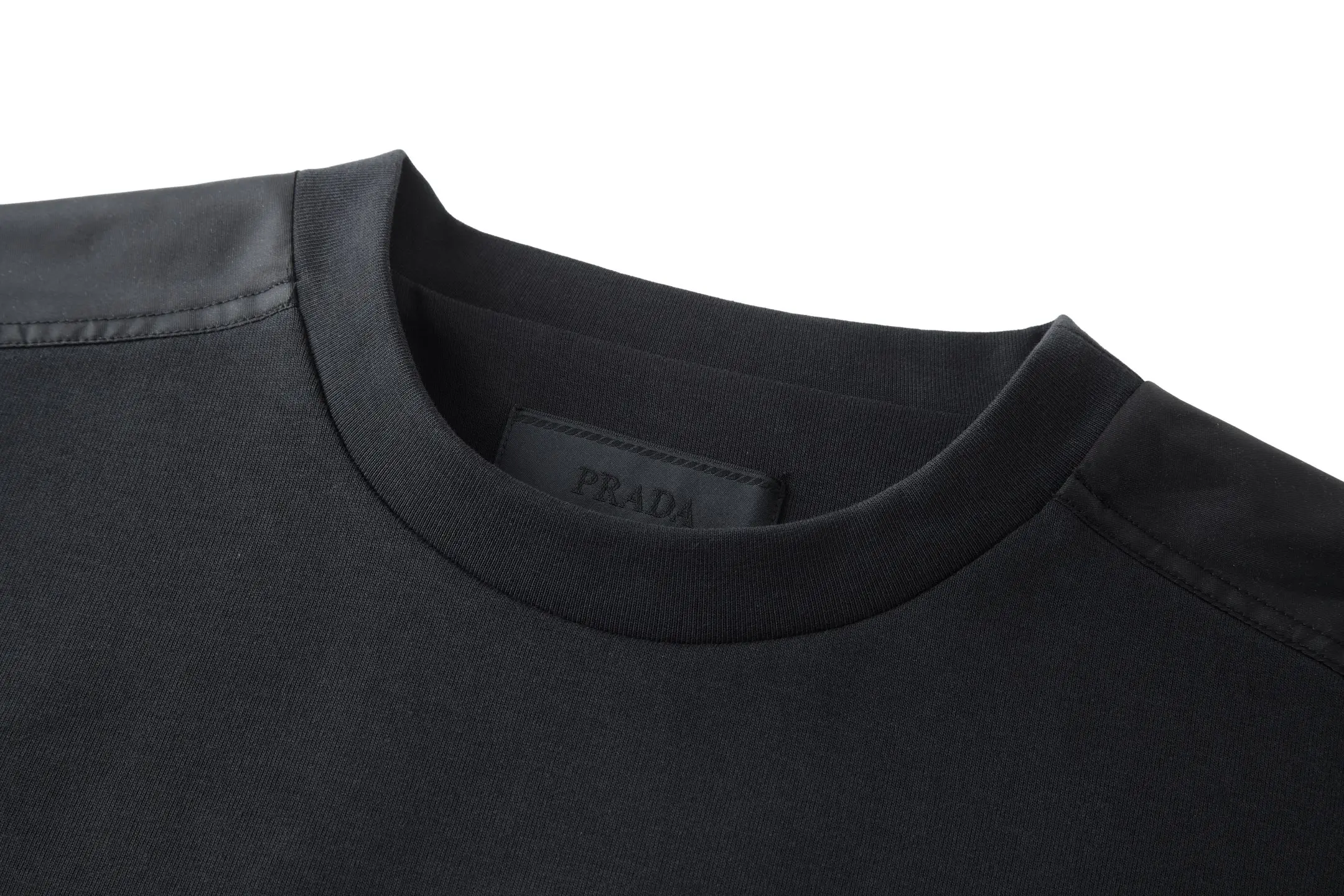 Oversized Re-Nylon Detail Crew-Neck Sweatshirt D24522370 — view 3