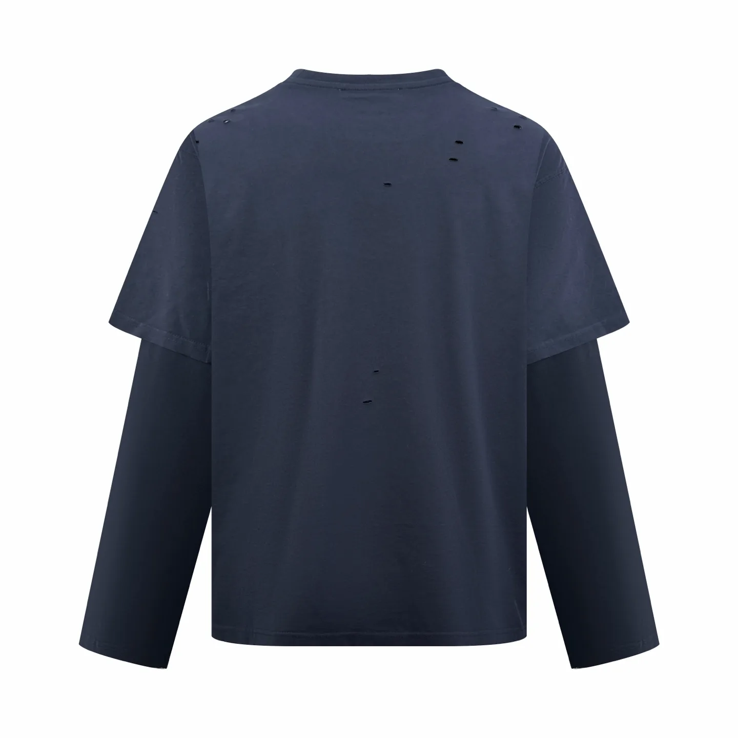 Distressed Logo Layered Long-Sleeve T-Shirt D24520396 — view 2