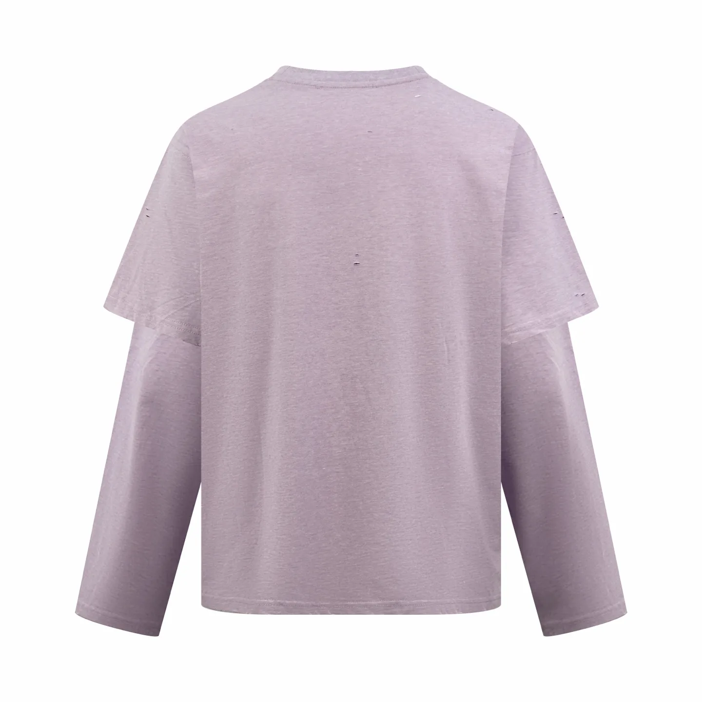 Distressed Logo Layered Long-Sleeve T-Shirt D24520432 — view 2