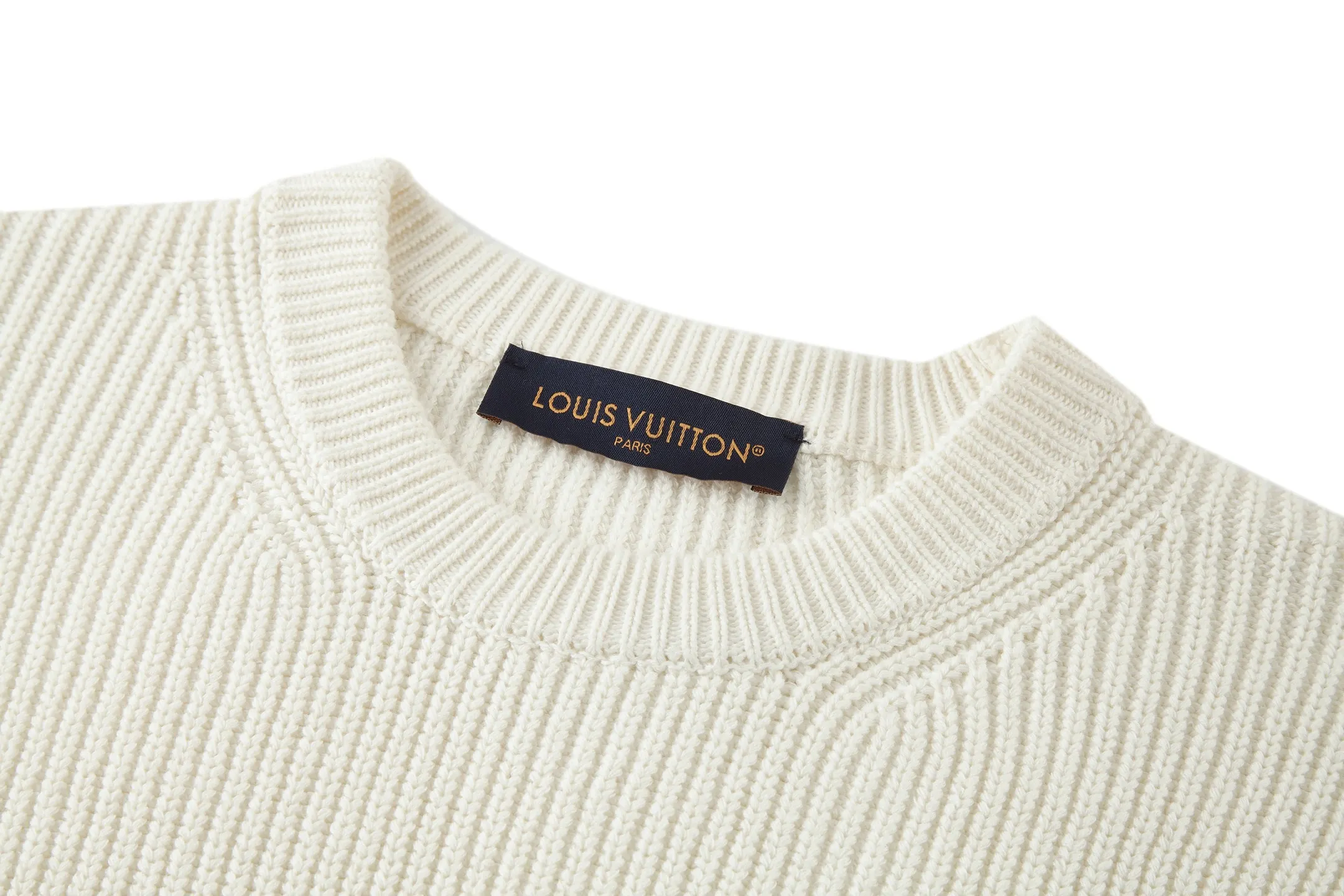 Logo-Embroidered Ribbed Cashmere-Blend Sweater D25022490 — view 3