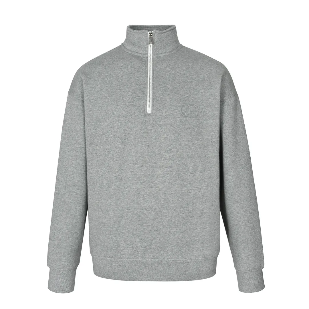 CD Logo Embroidered Half-Zip Sweatshirt D25022487
