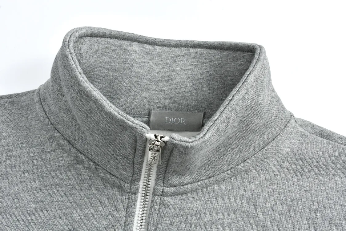 CD Logo Embroidered Half-Zip Sweatshirt D25022487 — view 3