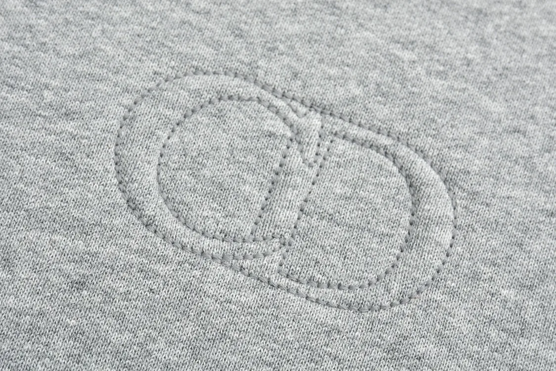 CD Logo Embroidered Half-Zip Sweatshirt D25022487 — view 4