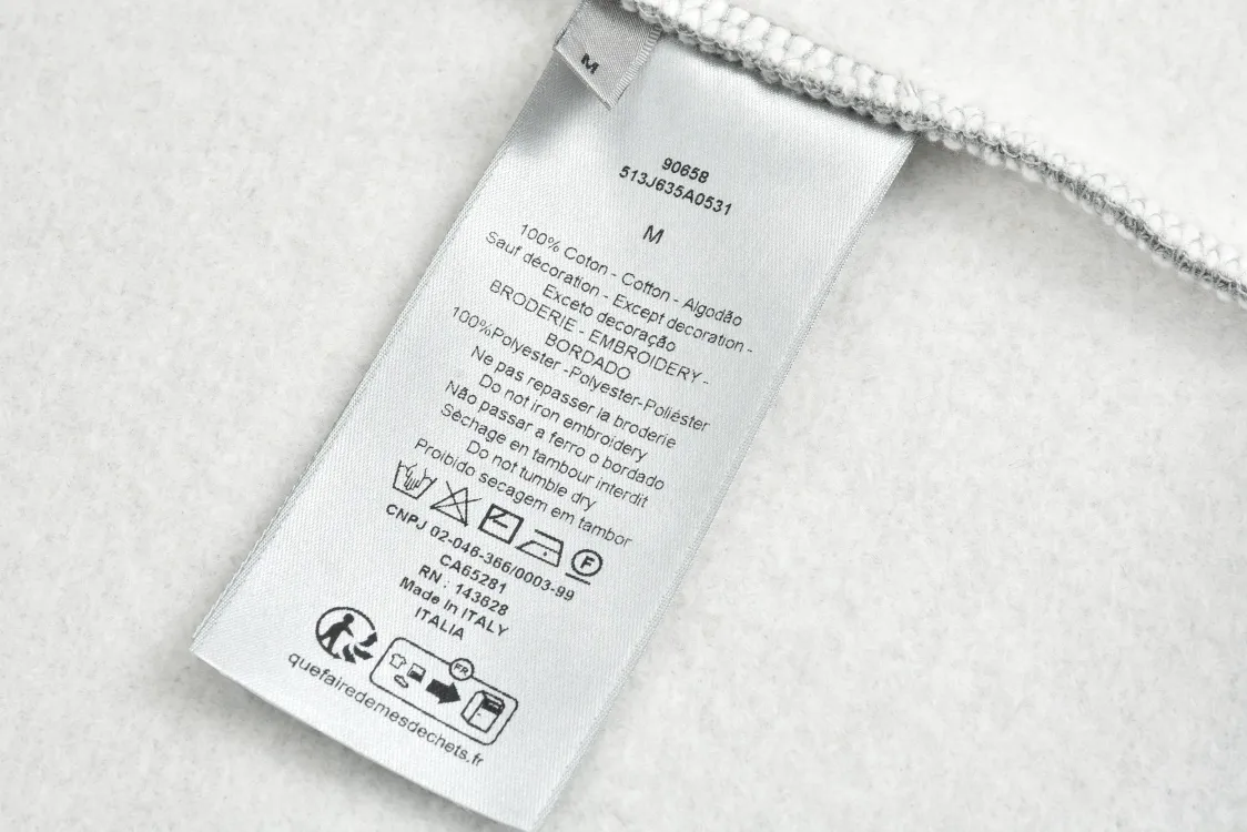 CD Logo Embroidered Half-Zip Sweatshirt D25022487 — view 9