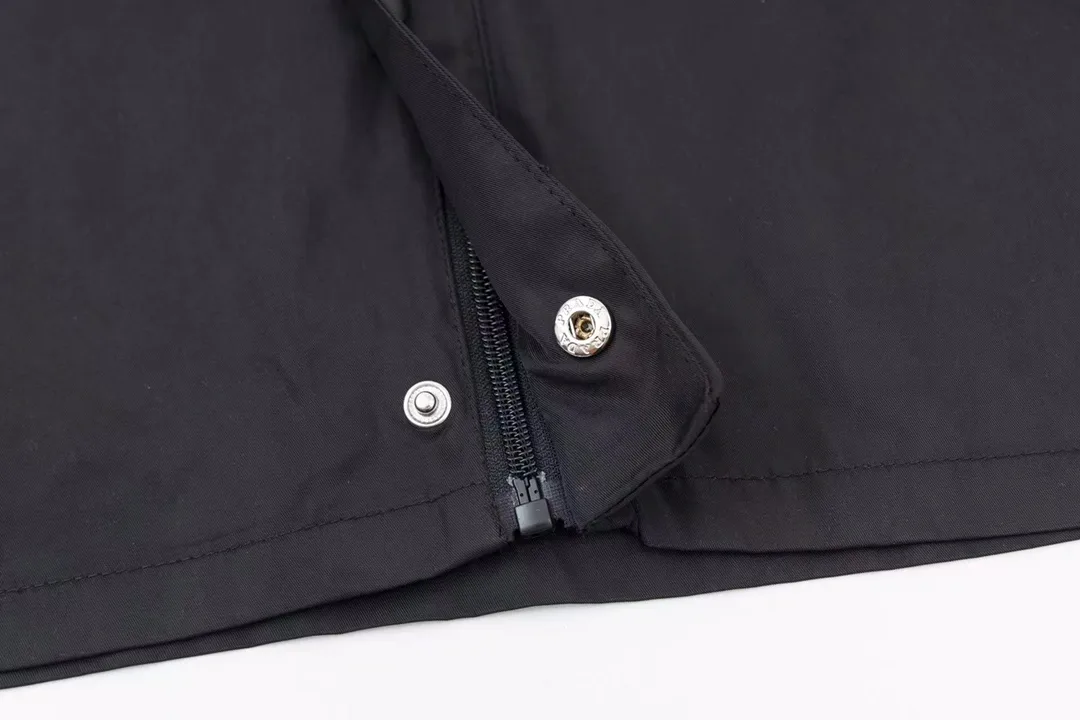 Logo-Plaque Nylon Zip-Up Shirt Jacket D25013445 — view 8