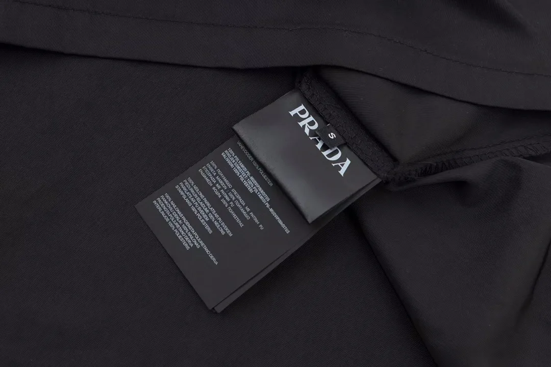 Logo-Plaque Nylon Zip-Up Shirt Jacket D25013445 — view 9