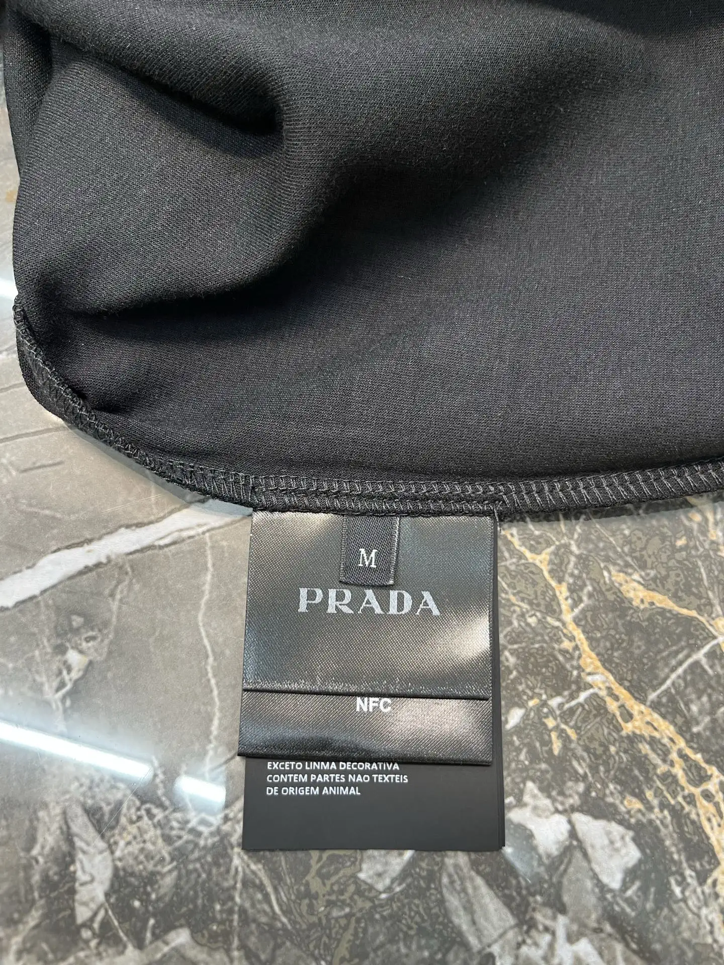 Re-Nylon Trim Fleece Sweatshirt D25020427 — view 7