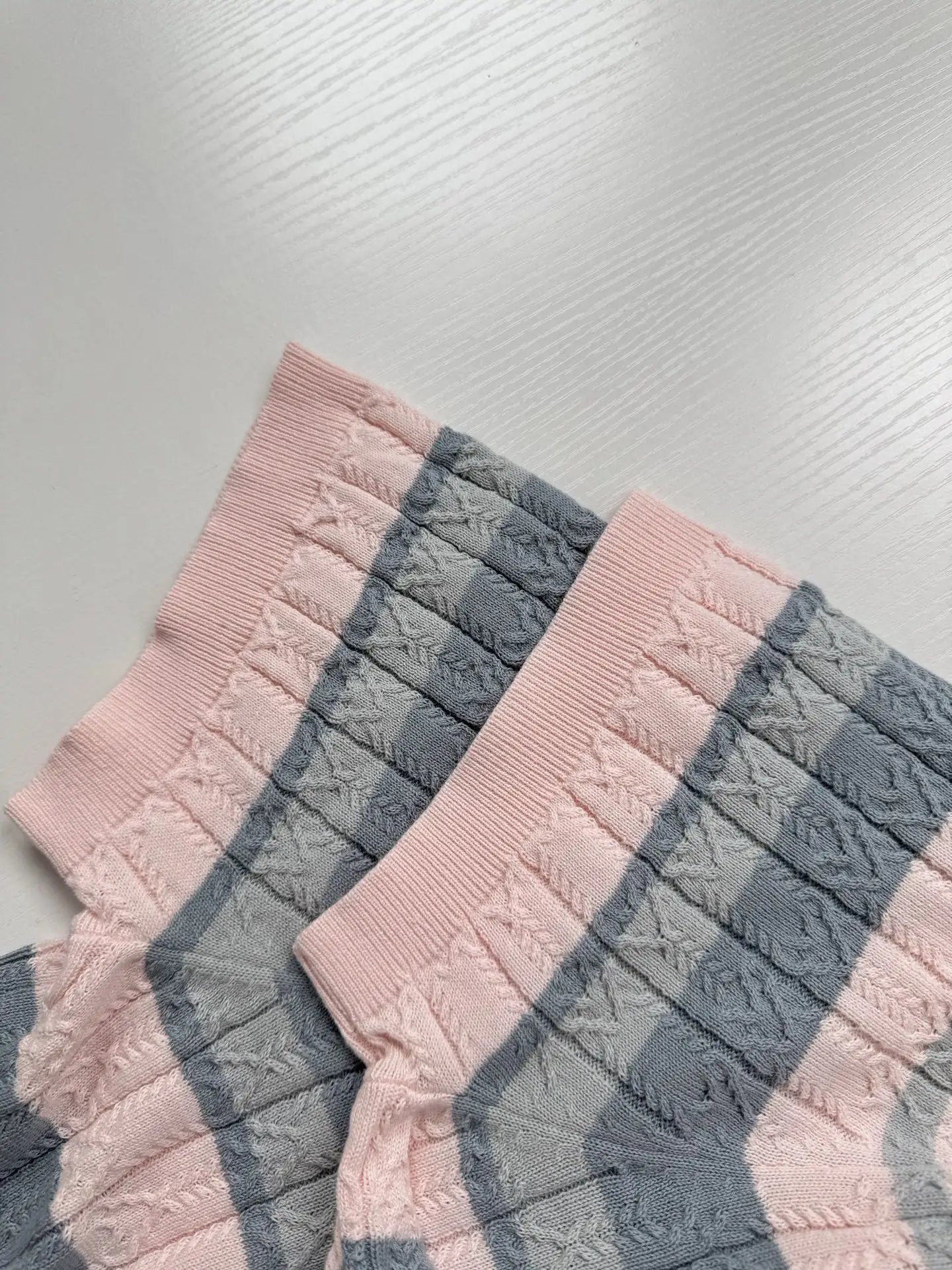 Striped Cable-Knit Short-Sleeve Polo Shirt D25518707 — view 7