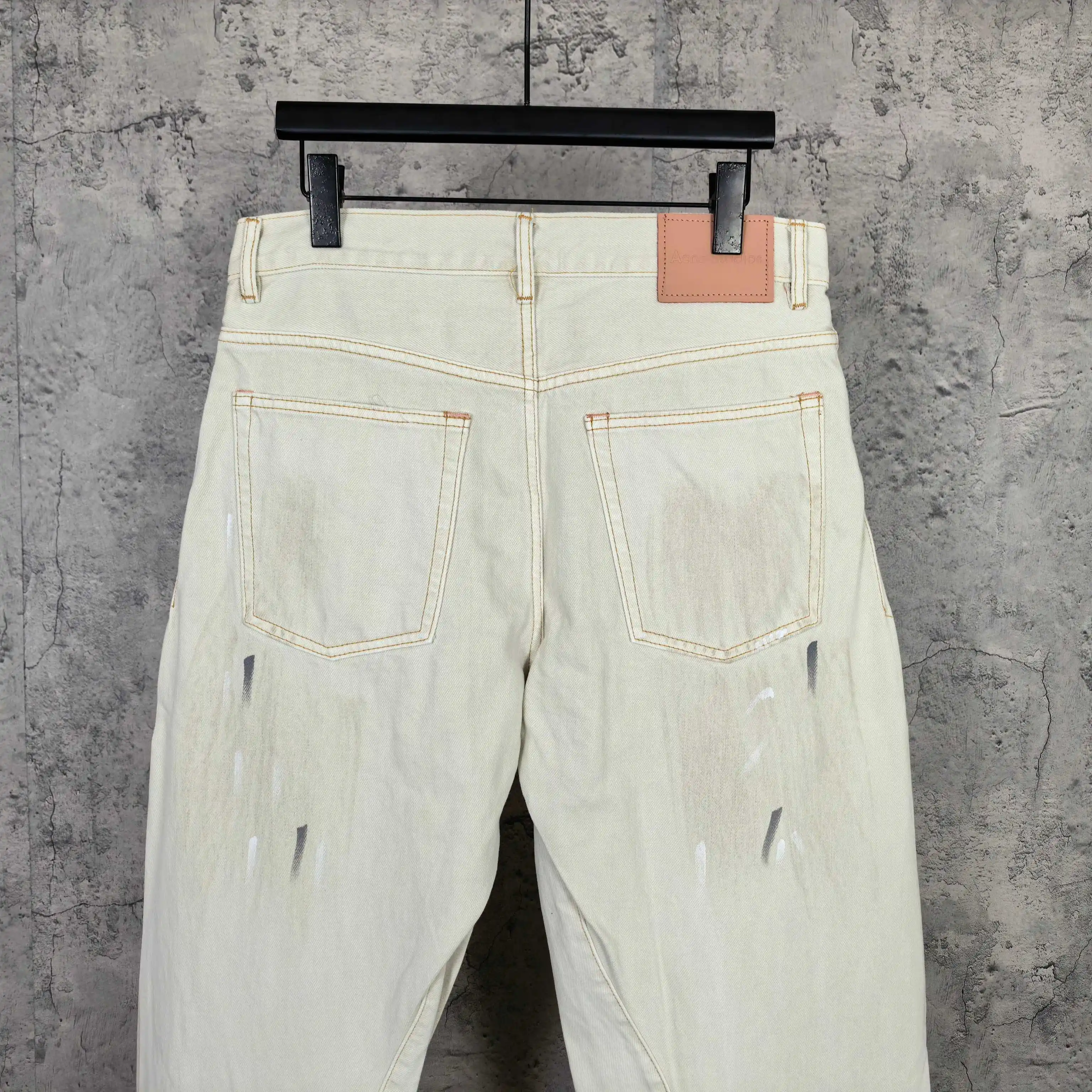 2006F Paint-Splatter Curved-Leg Jeans D25524521 — view 6