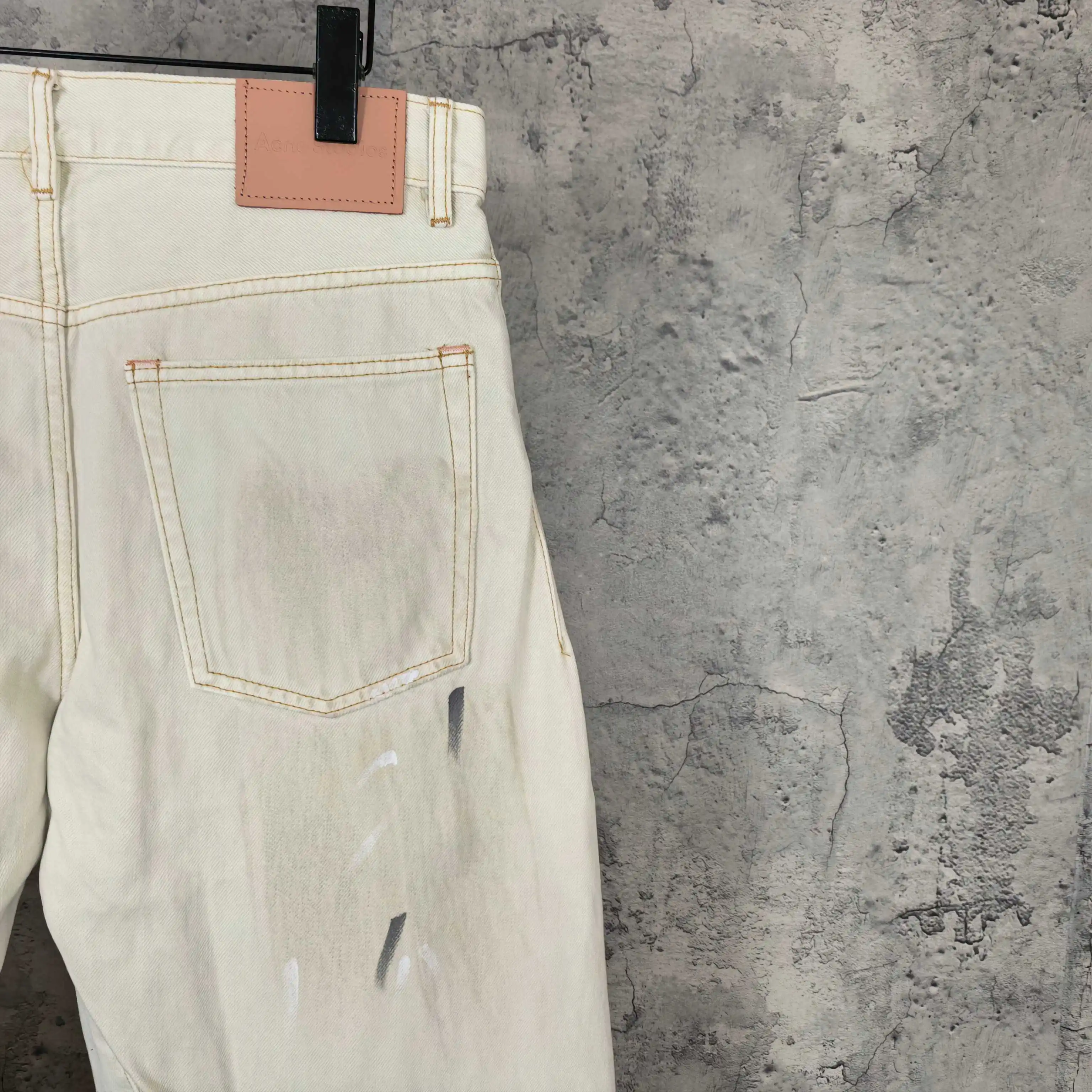 2006F Paint-Splatter Curved-Leg Jeans D25524521 — view 8