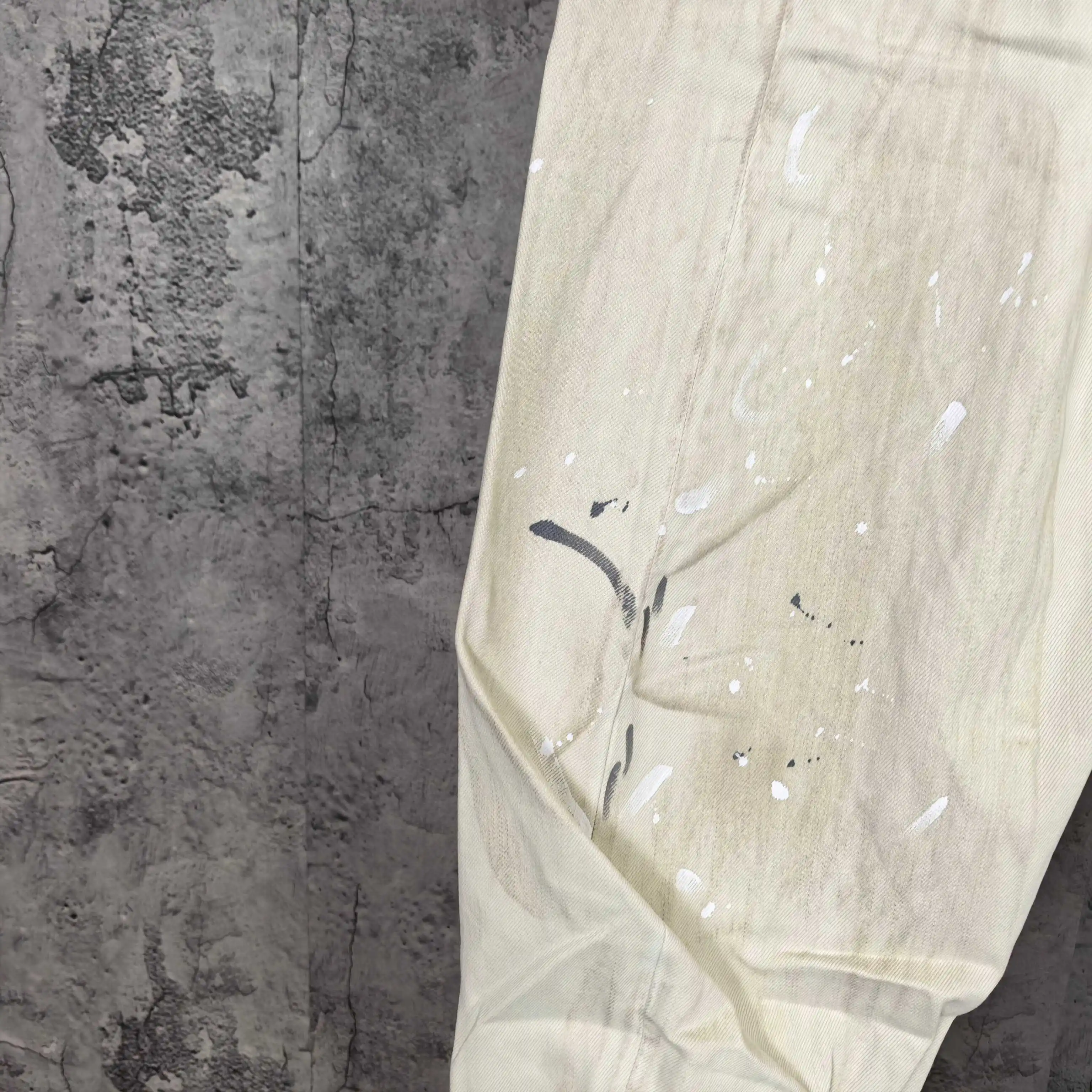 2006F Paint-Splatter Curved-Leg Jeans D25524521 — view 10