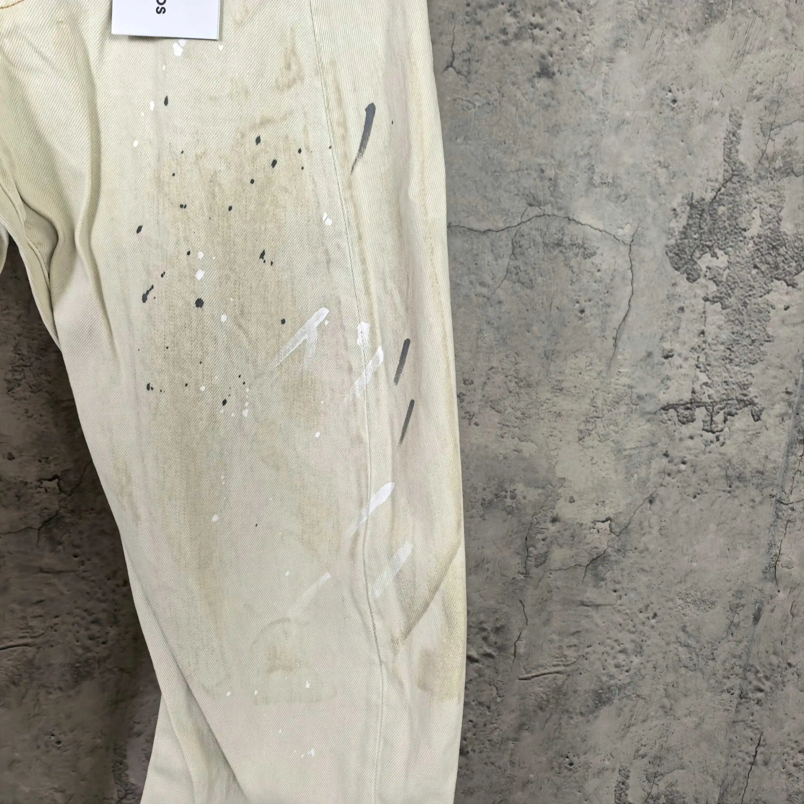 2006F Paint-Splatter Curved-Leg Jeans D25524521 — view 11