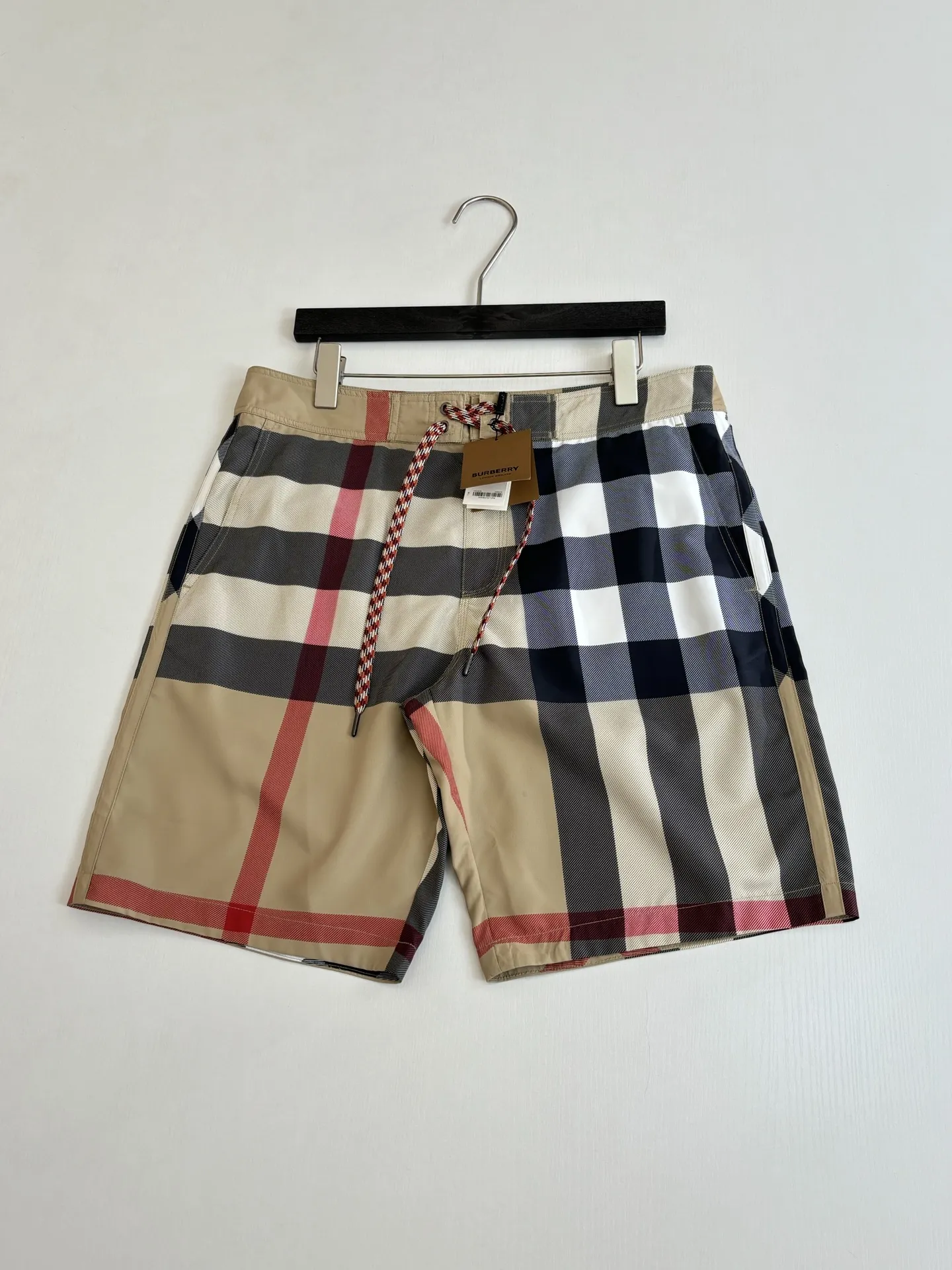 Check Print Nylon Swim Shorts D25518729 — view 3