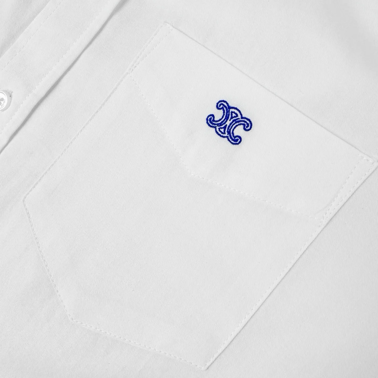 Triomphe Embroidered Cotton Shirt D25522318 — view 5