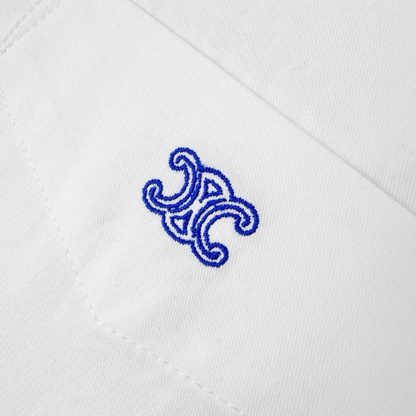 Triomphe Embroidered Cotton Shirt D25522318 — view 6